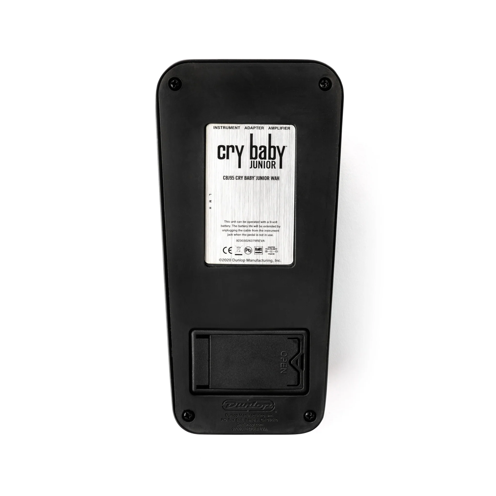 Jim Dunlop CBJ95SB Special Edition Cry Baby Junior Wah Guitar Effects Pedal, Black - Image 6