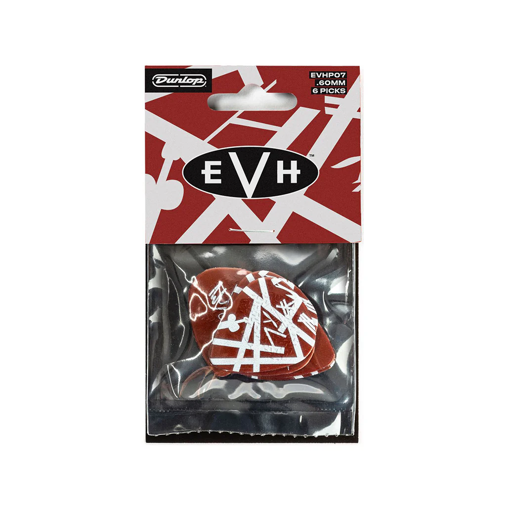 Jim Dunlop EVHP07 EVH Shark Guitar Max-Grip Guitar Pick, 6-Pack
