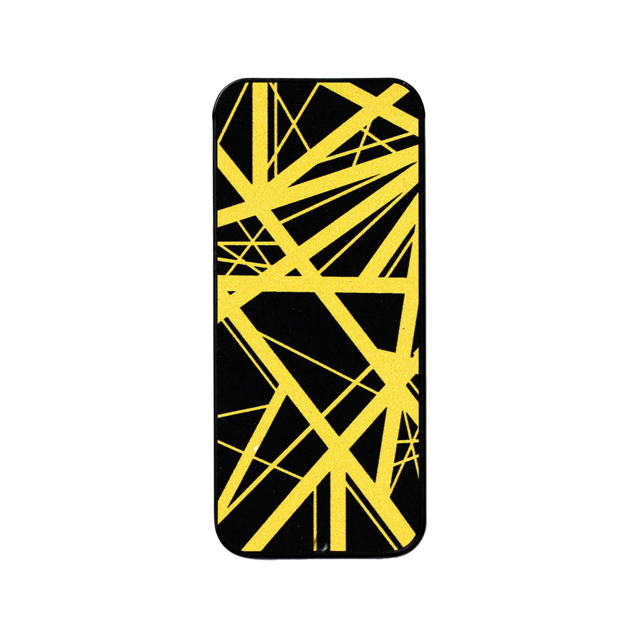 Jim Dunlop EVHPT04EVH VH-II Yellow w/ Black Stripes Max-Grip 0.60MM Guitar Pick Tin, 6-Pack - Image 3
