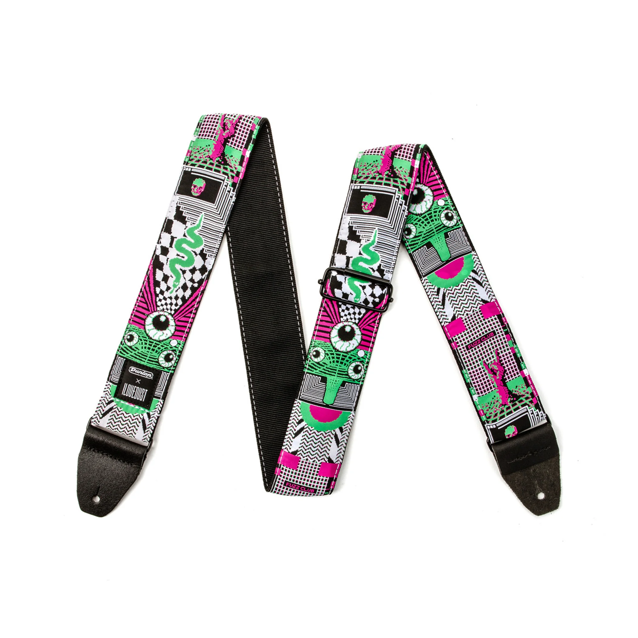 Jim Dunlop ILD14 I Love Dust Mnemonic Fuzz Guitar Strap