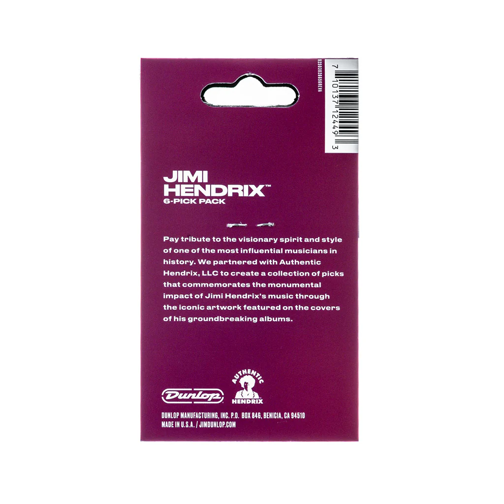 Jim Dunlop JHP01M Jimi Hendrix Are You Experienced Picks, 6-Pack - Image 2