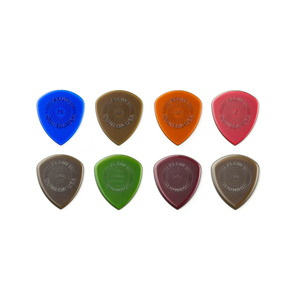 Jim Dunlop PVP114 Flow Variety Guitar Pick, Pack of 8 - Image 2