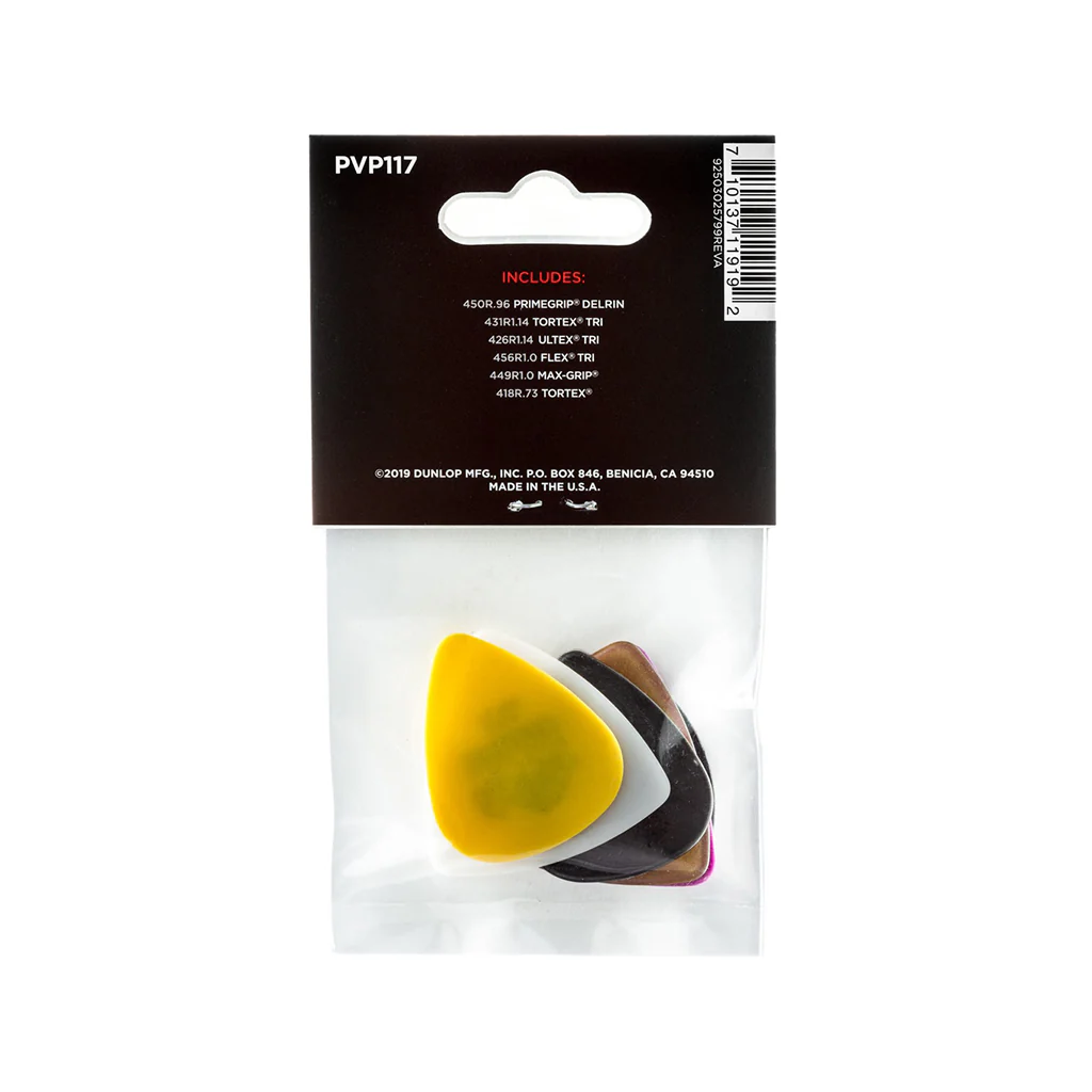 Jim Dunlop PVP117 Bass Guitar Pick Variety Pack, 6-Pack - Image 2