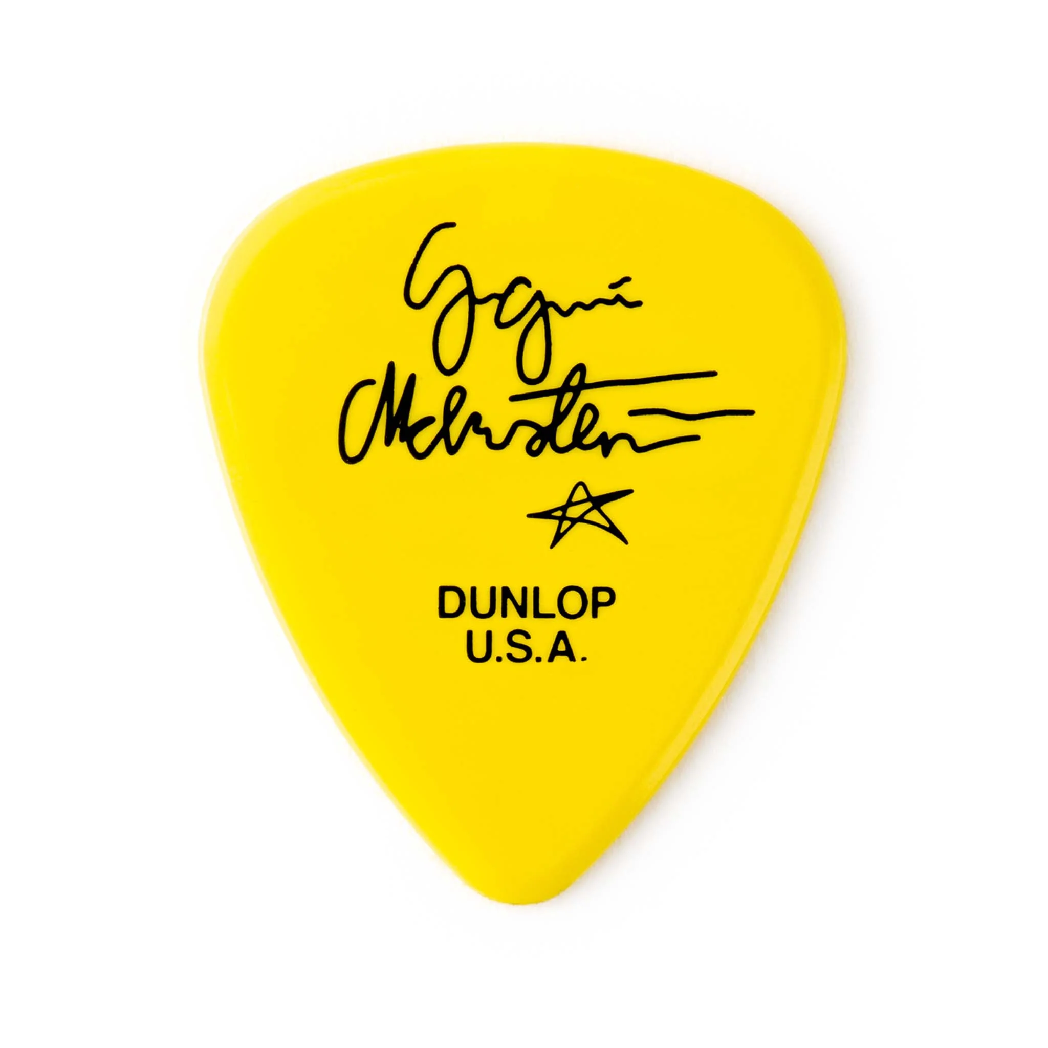 Jim Dunlop YJMP03YL Malmsteen Custom Delrin Guitar Pick, 1.14 mm, Pack of 6 - Image 2