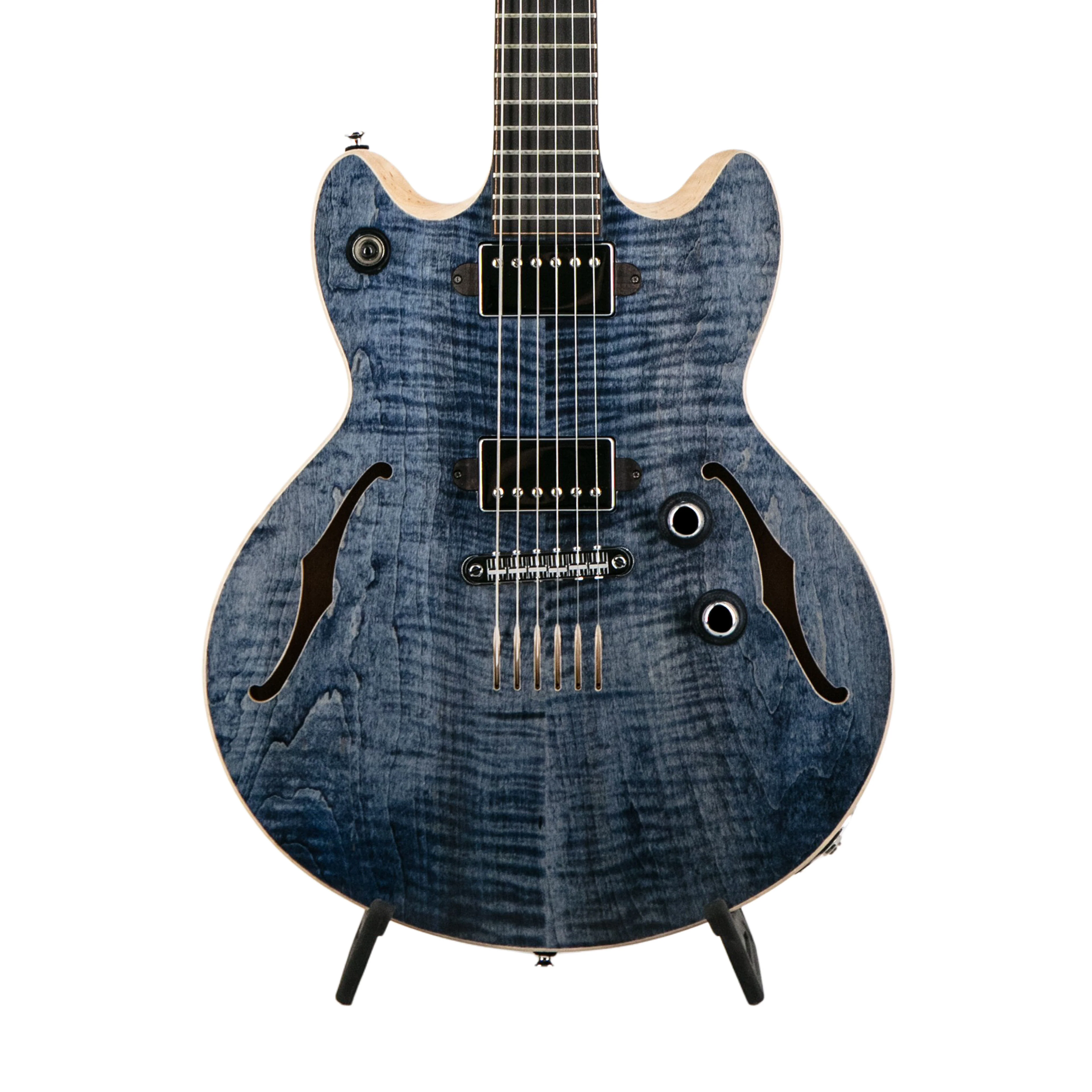 Lowden GL-J Mahogany Top Midnight Blue Jazz Electric Guitar - Image 3