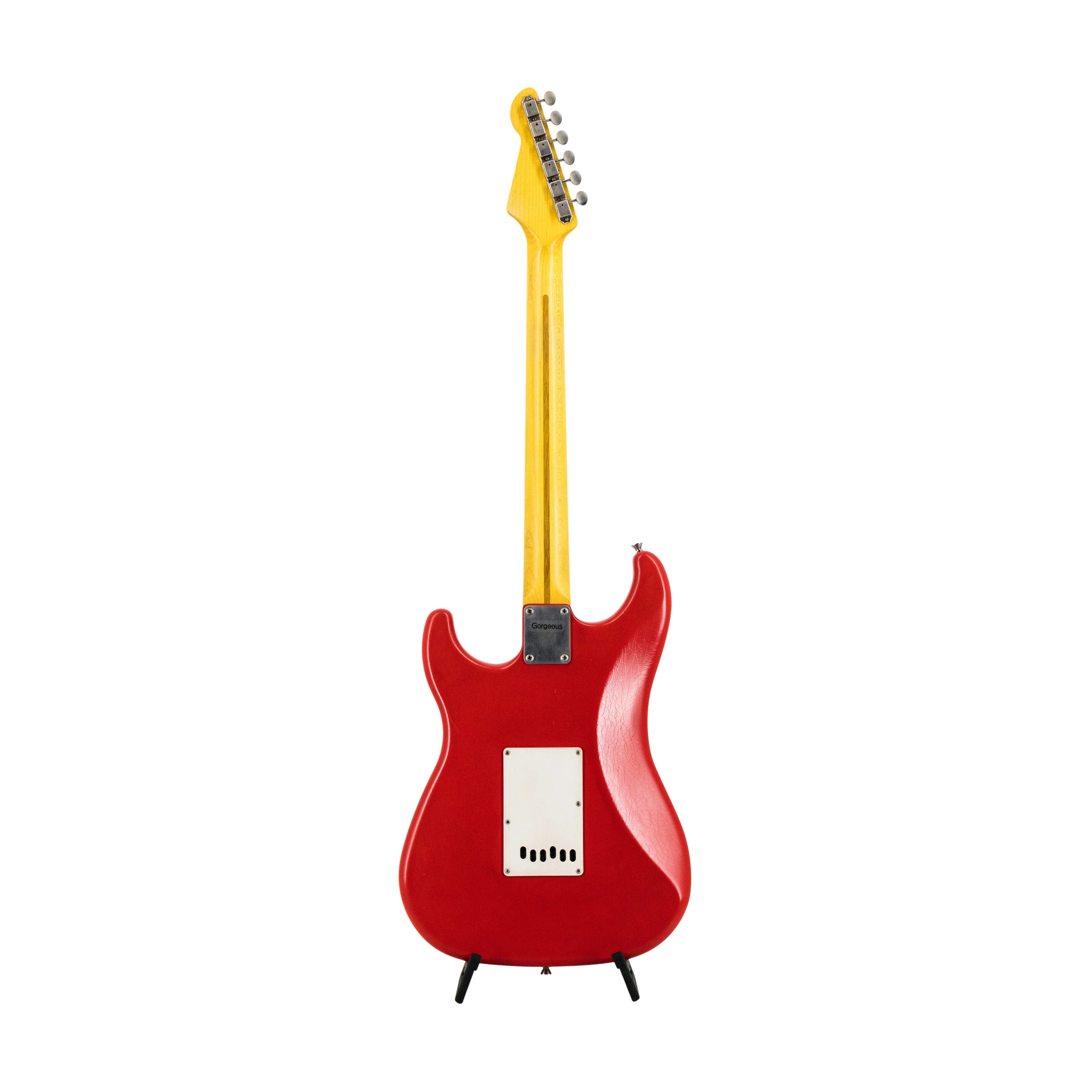 LsL Instruments SSS Chris Fleming Series Saticoy 50s Classic S Style Electric Guitar w/Case, Dakota Red - Image 2