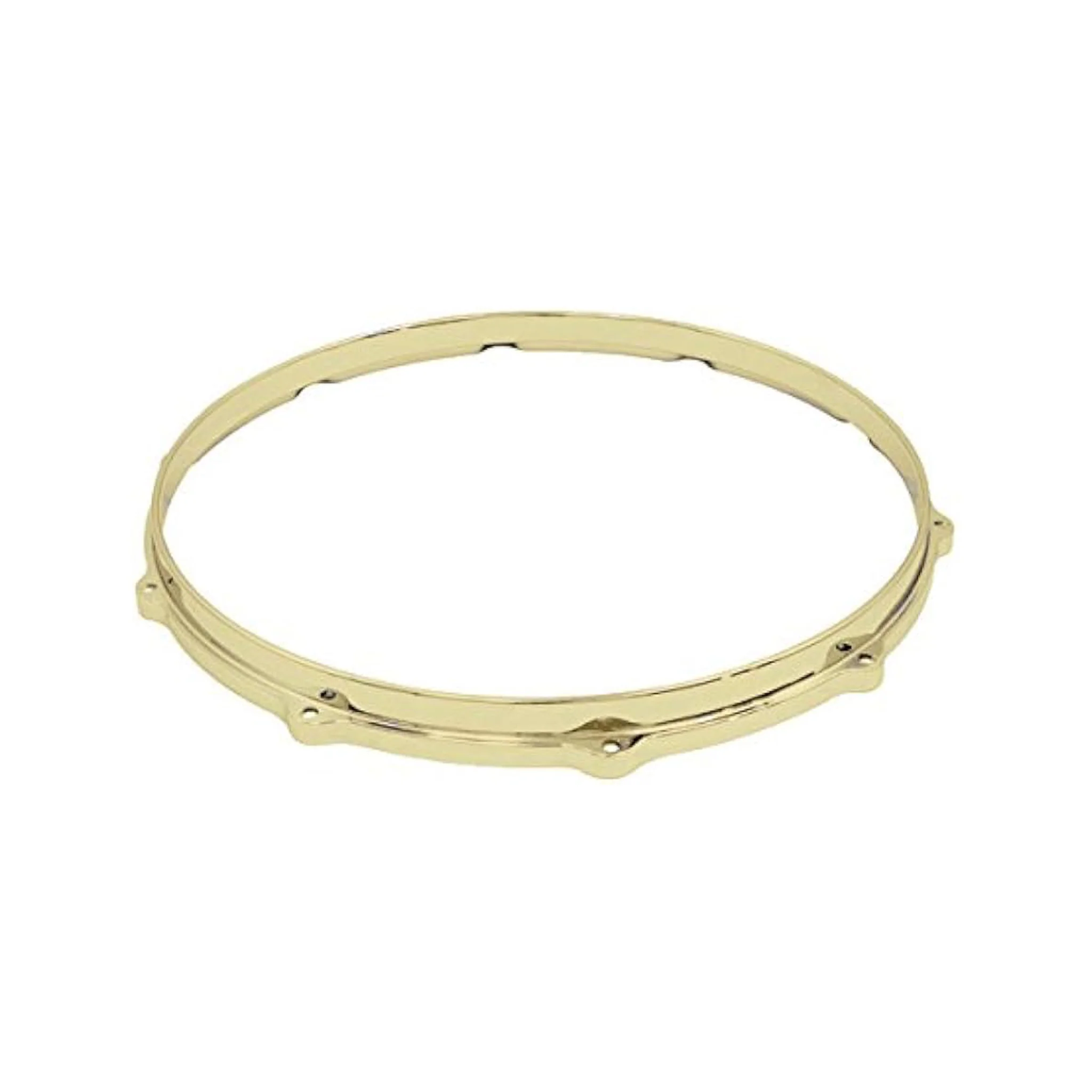 Ludwig L1410BB 14" Die Cast 10-Lug Batter Side Snare Drum Hoop, Brass Plated