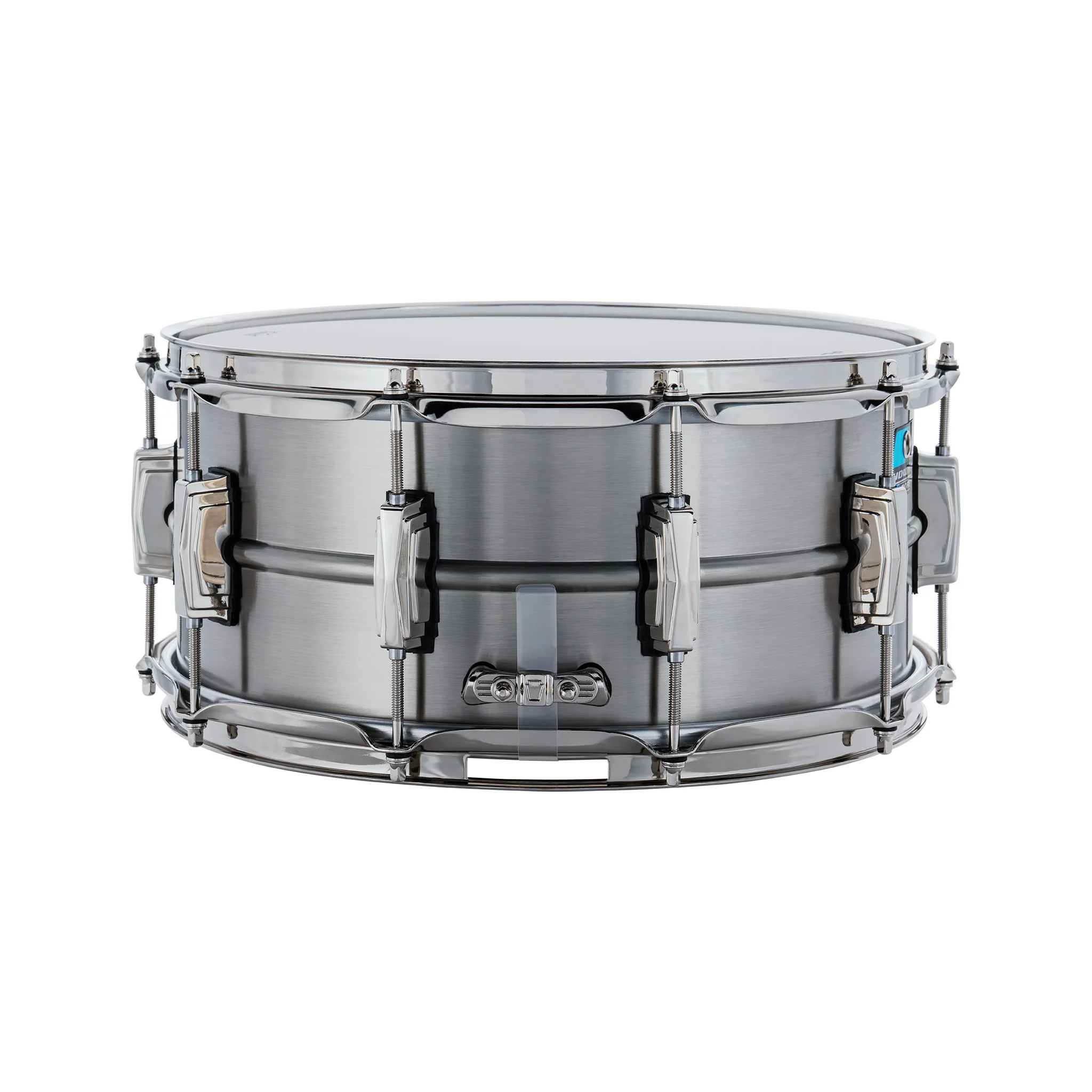 Ludwig LB402BNJT 6.5x14inch Limited Jon Theodore "Revelation" Brass Snare Drum, Antique Nickel - Image 3