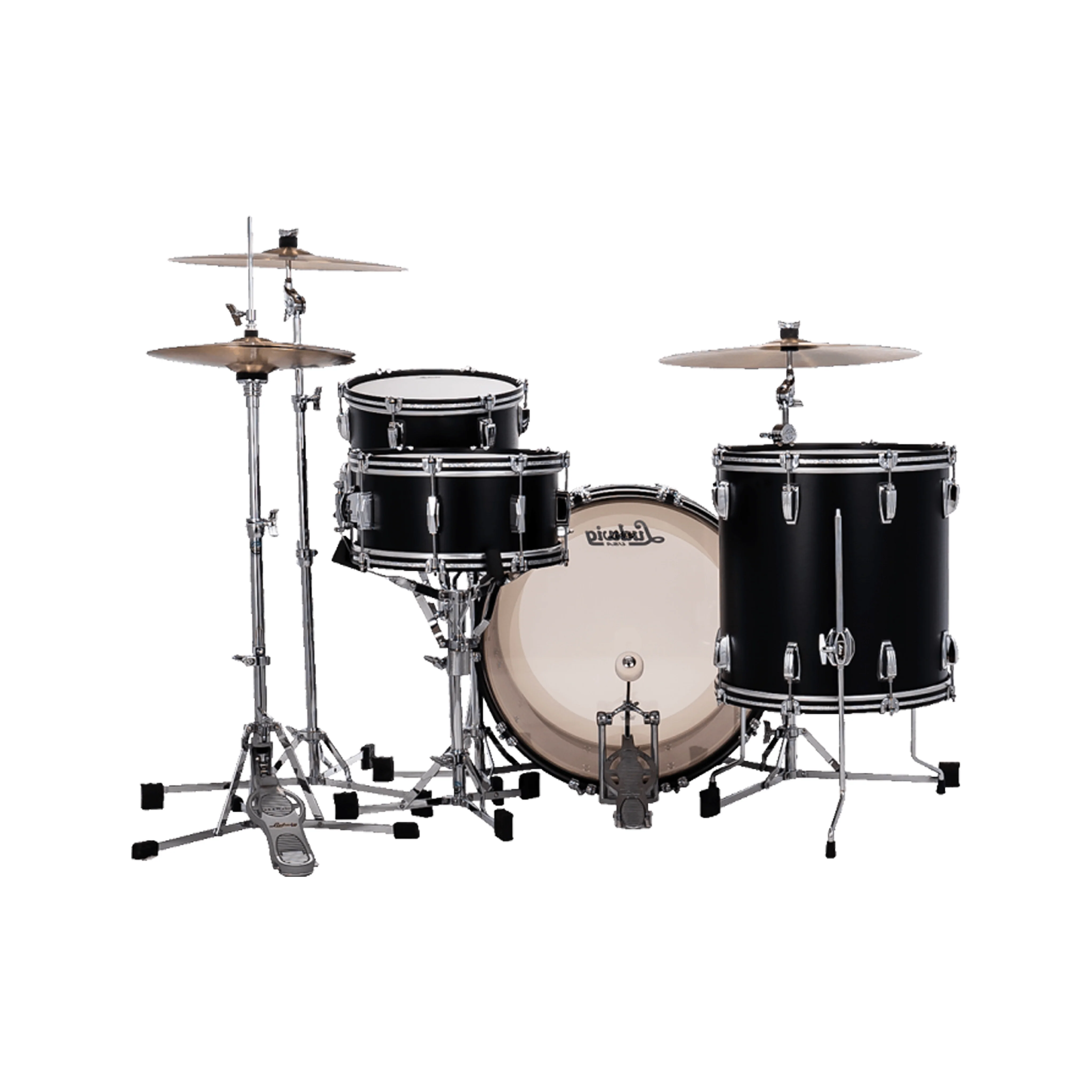 Ludwig LLC54233LXGN Legacy Mahogany Black Cat Limited 3-Piece (22B/13T/16F) Drum Kit - Image 3
