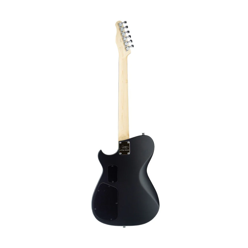 Manson Guitar Works M-Series MB-1 Sustainer Electric Guitar w/MONO Bag, RW FB, Dry Satin Black - Image 2