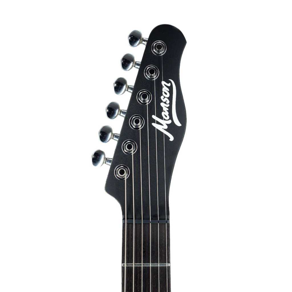 Manson Guitar Works M-Series MB-1 Sustainer Electric Guitar w/MONO Bag, RW FB, Dry Satin Black - Image 6