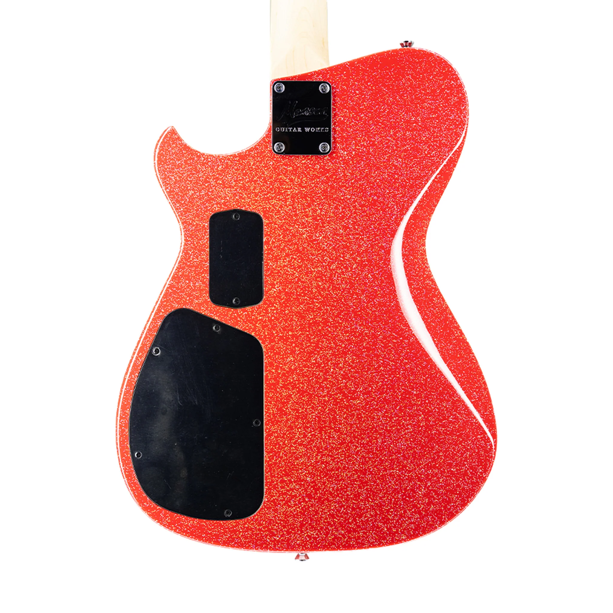 Manson Guitar Works M-Series MB-1 Sustainer Electric Guitar w/MONO Bag, RW FB, Red Holosparkle - Image 4