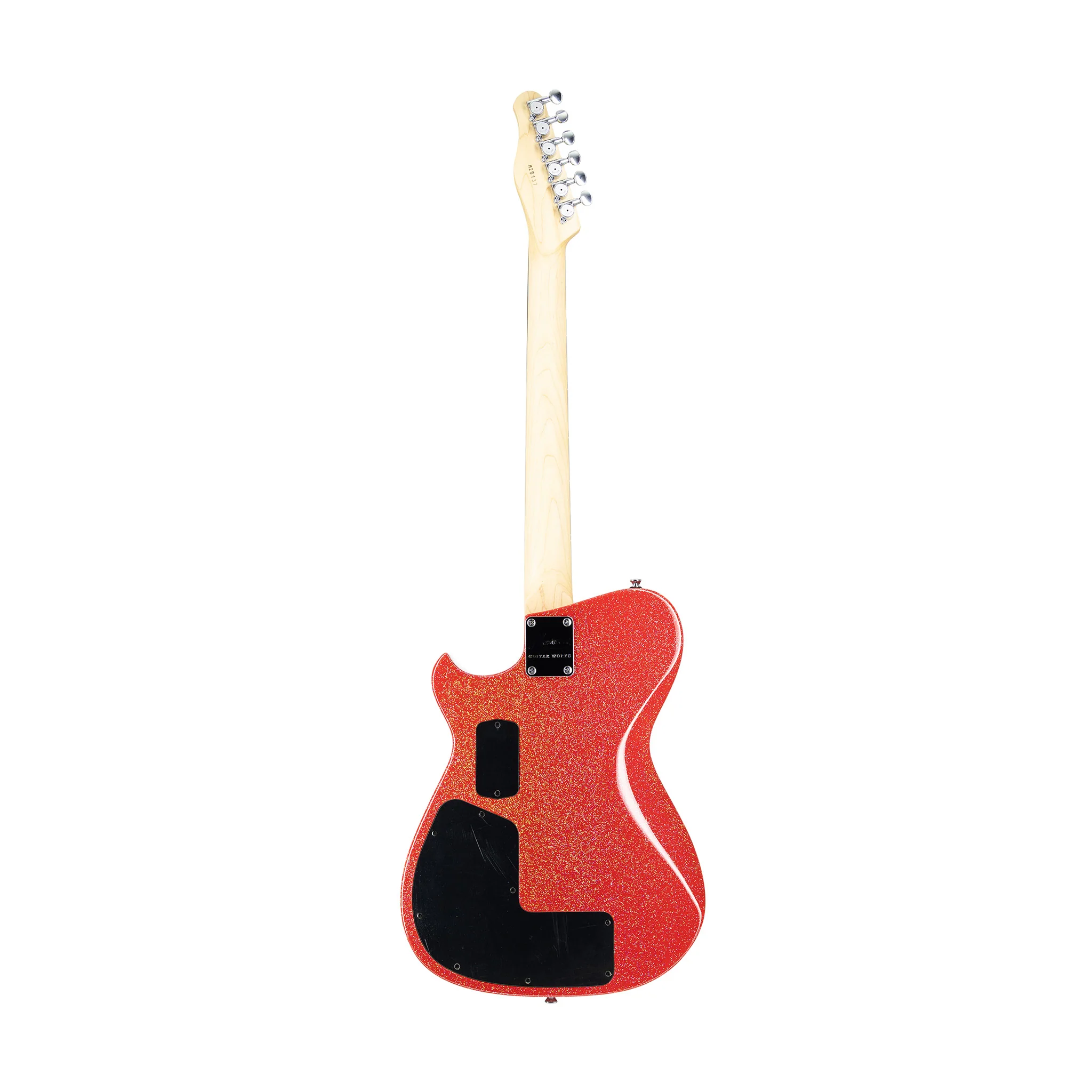 Manson Guitar Works MB-1 M-Series Sustainiac Fuzz Factory Electric Guitar, Red Holosparkle - Image 2