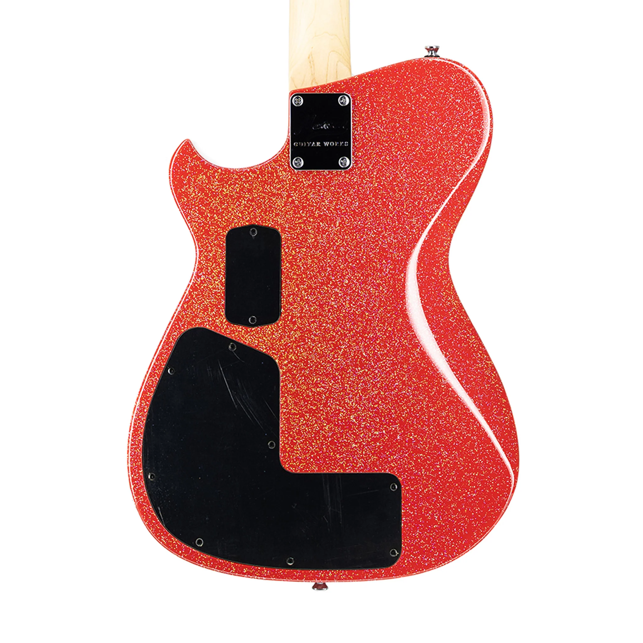 Manson Guitar Works MB-1 M-Series Sustainiac Fuzz Factory Electric Guitar, Red Holosparkle - Image 4