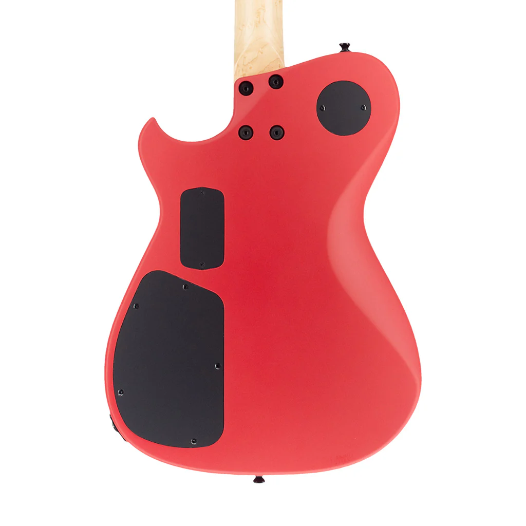 Manson Guitar Works MB-1 New Era Sustainiac Electric Guitar, RW FB, Satin Fire Red - Image 4