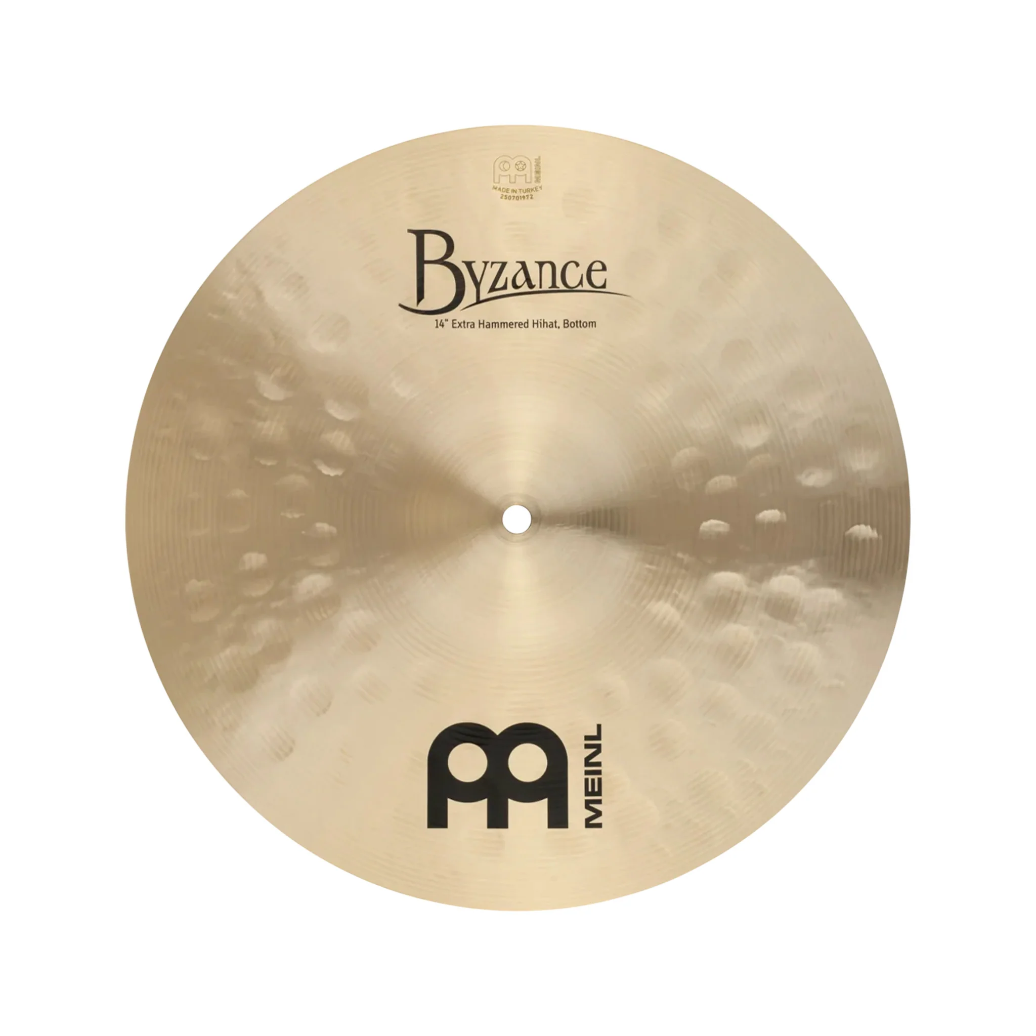MEINL Cymbals B14EHH 14inch Byzance Traditional Extra Hammered HiHat, Pair - Image 6