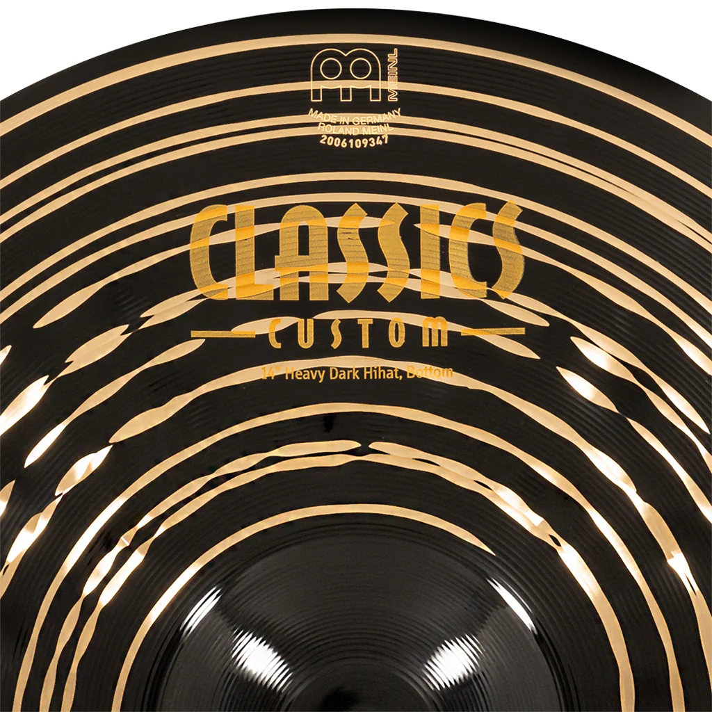 MEINL Cymbals CC14HDAH 14inch Classics Custom Dark Heavy Hihat - Image 10