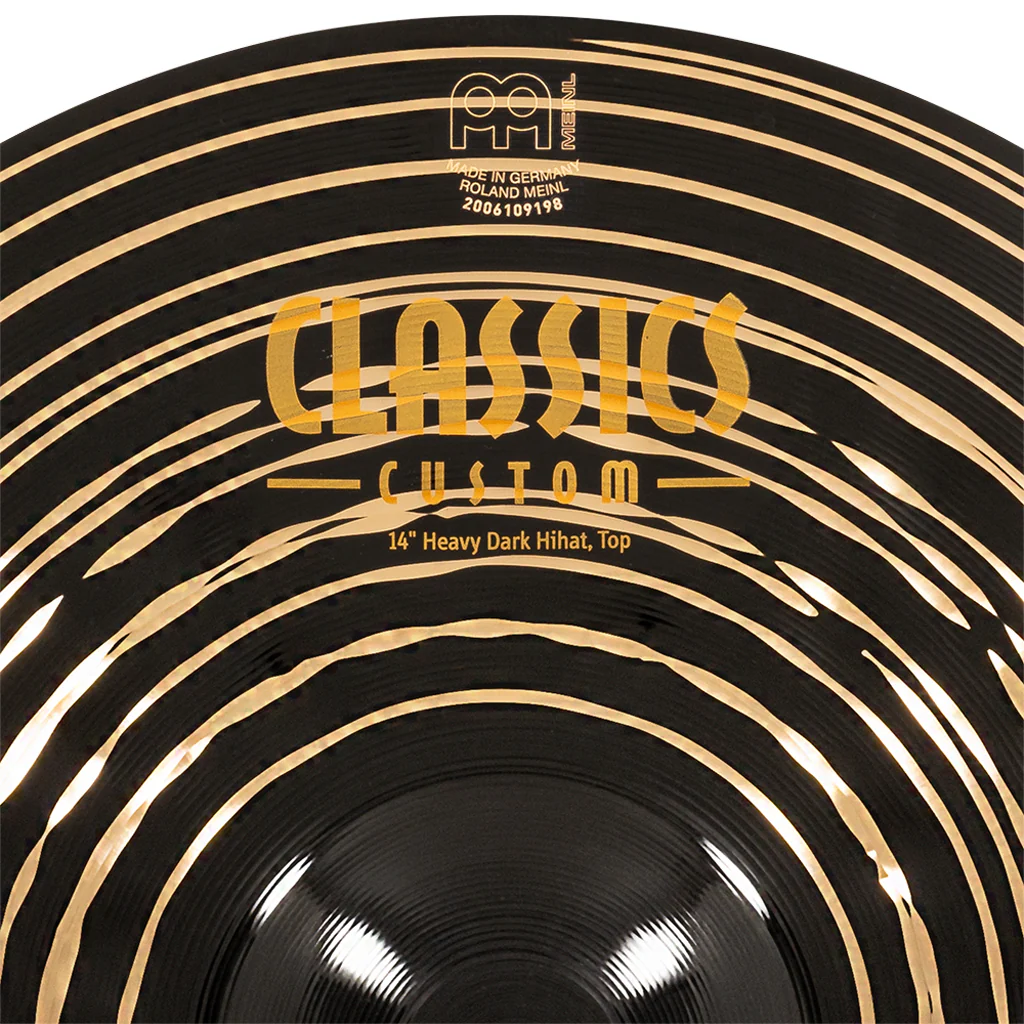 MEINL Cymbals CC14HDAH 14inch Classics Custom Dark Heavy Hihat - Image 7