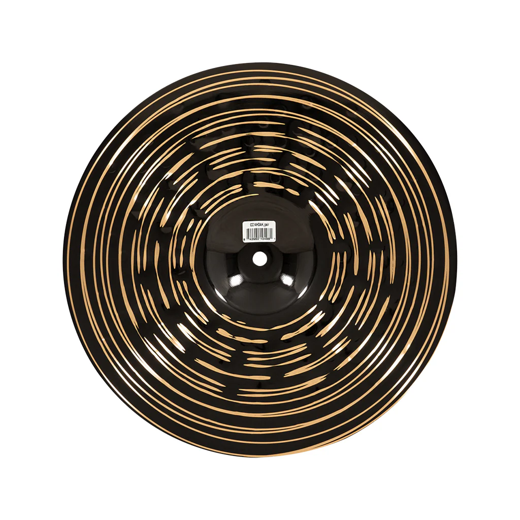 MEINL Cymbals CC14HDAH 14inch Classics Custom Dark Heavy Hihat - Image 9
