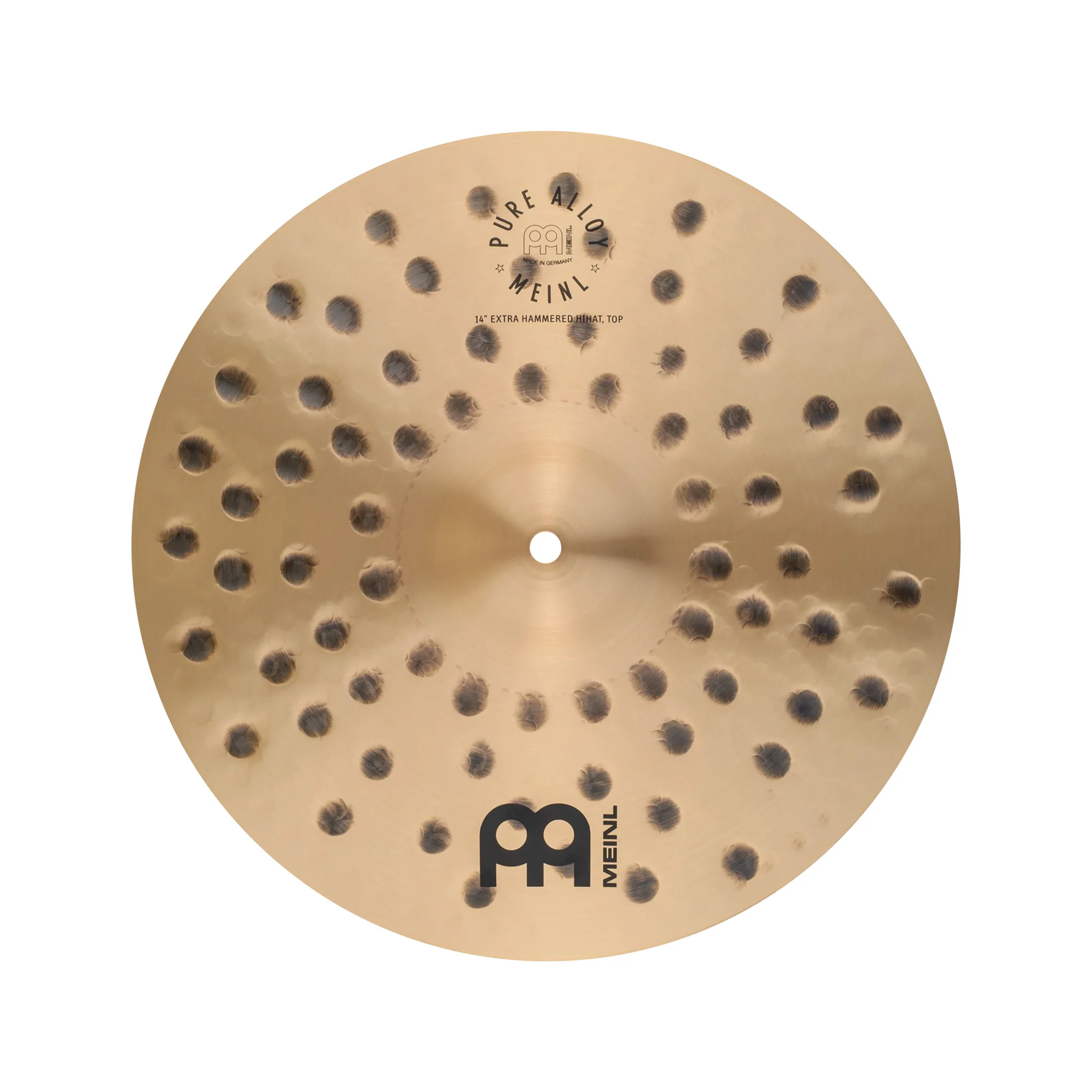 MEINL Cymbals PA14EHH 14inch Pure Alloy Extra Hammered HiHat, Pair - Image 4