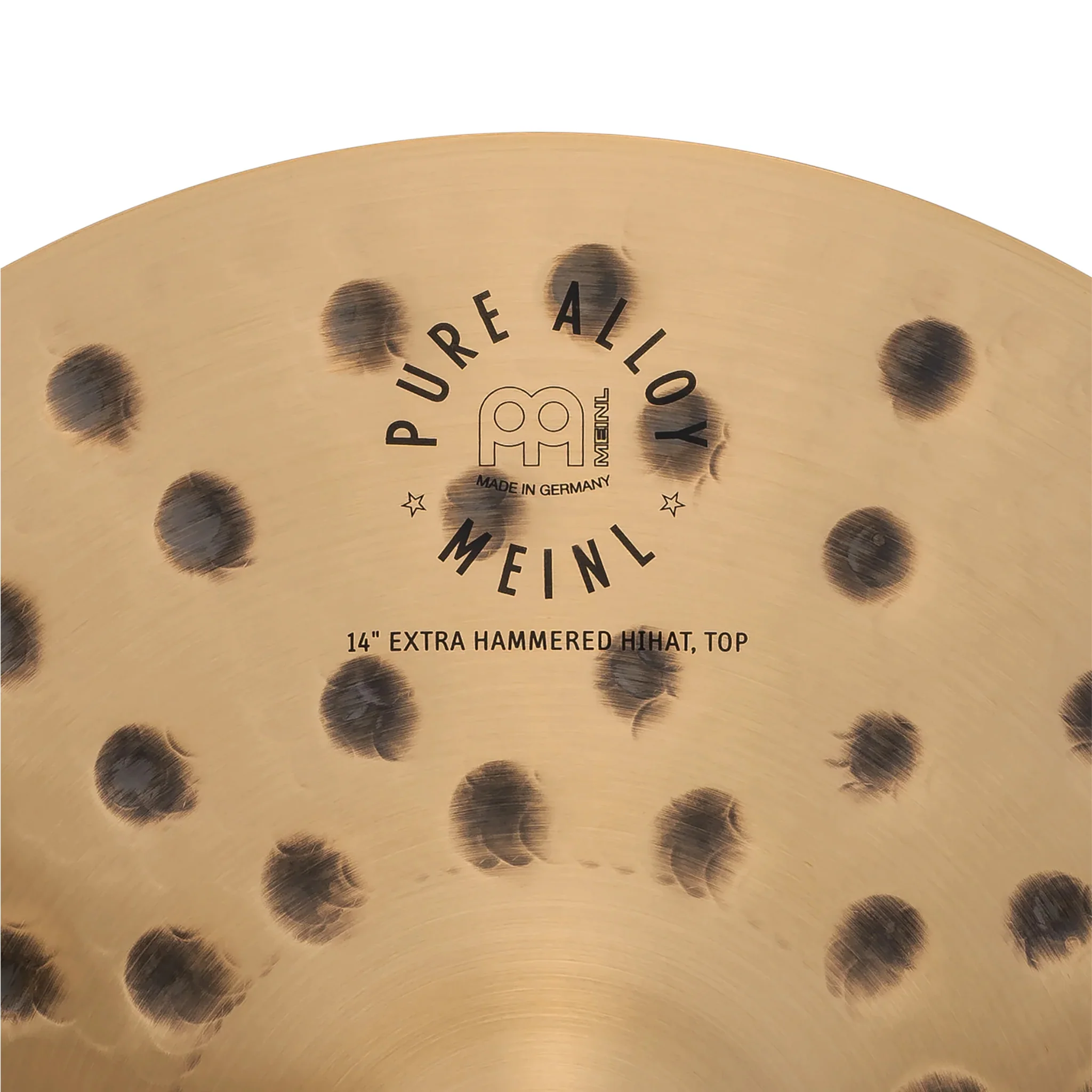 MEINL Cymbals PA14EHH 14inch Pure Alloy Extra Hammered HiHat, Pair - Image 6