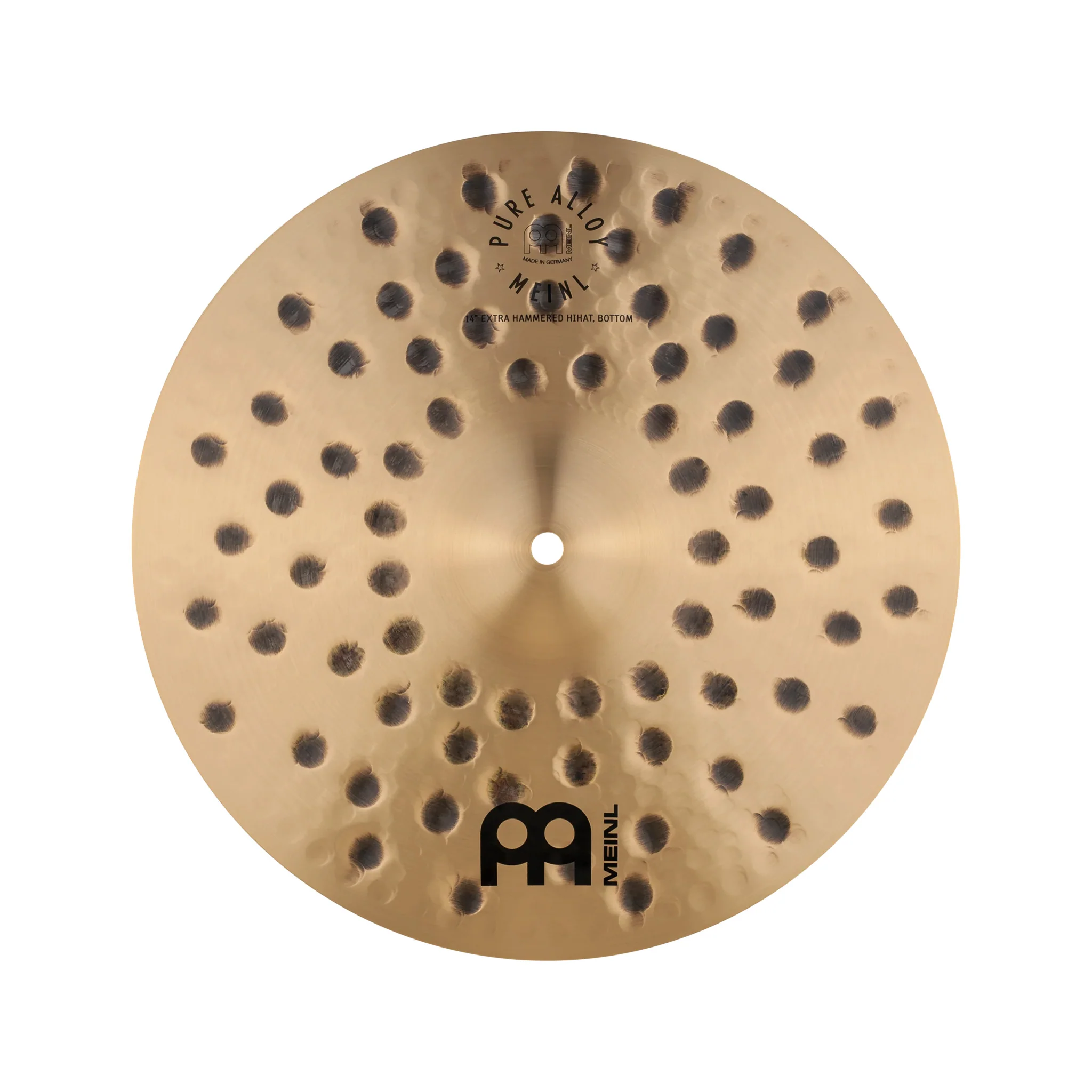 MEINL Cymbals PA14EHH 14inch Pure Alloy Extra Hammered HiHat, Pair - Image 7