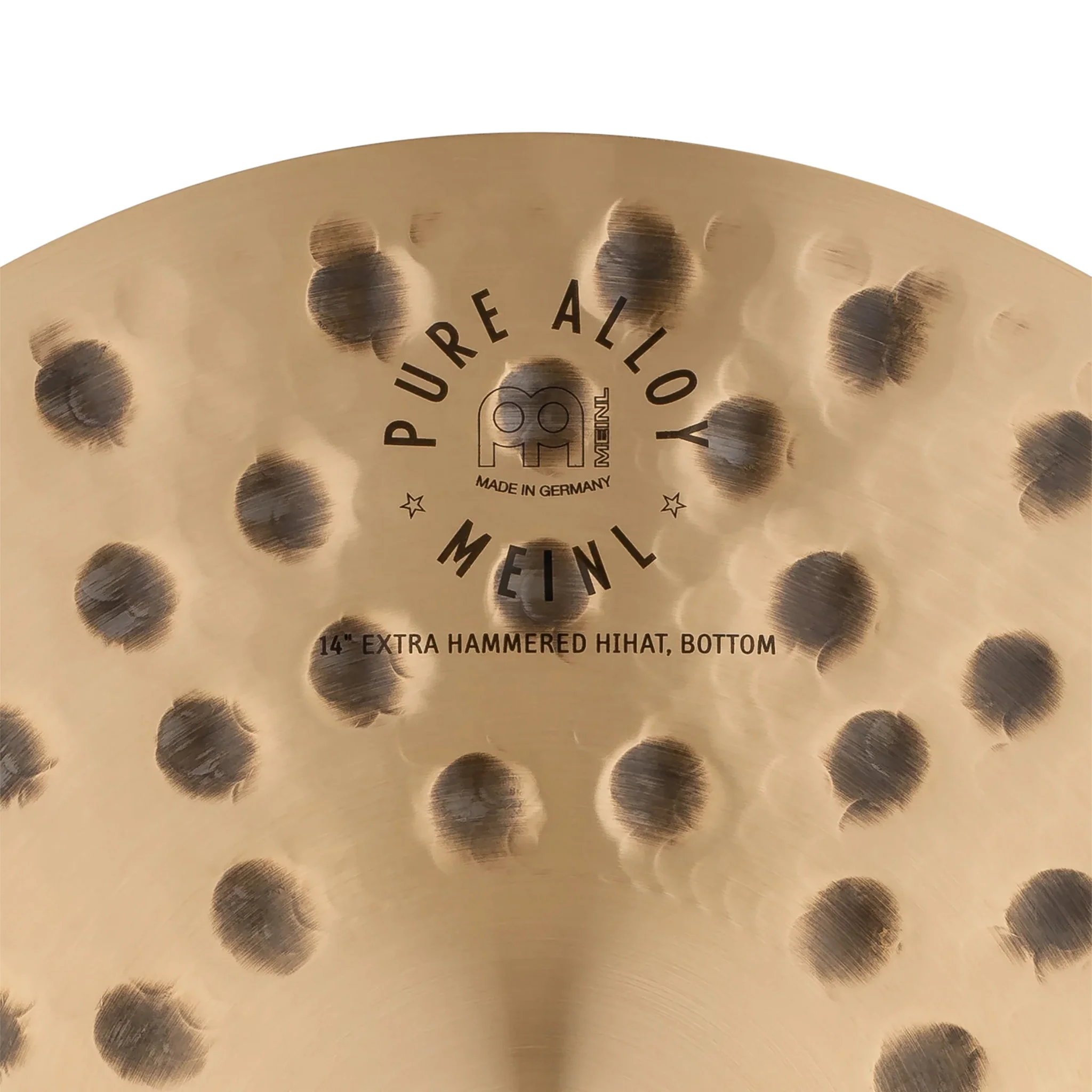 MEINL Cymbals PA14EHH 14inch Pure Alloy Extra Hammered HiHat, Pair - Image 9