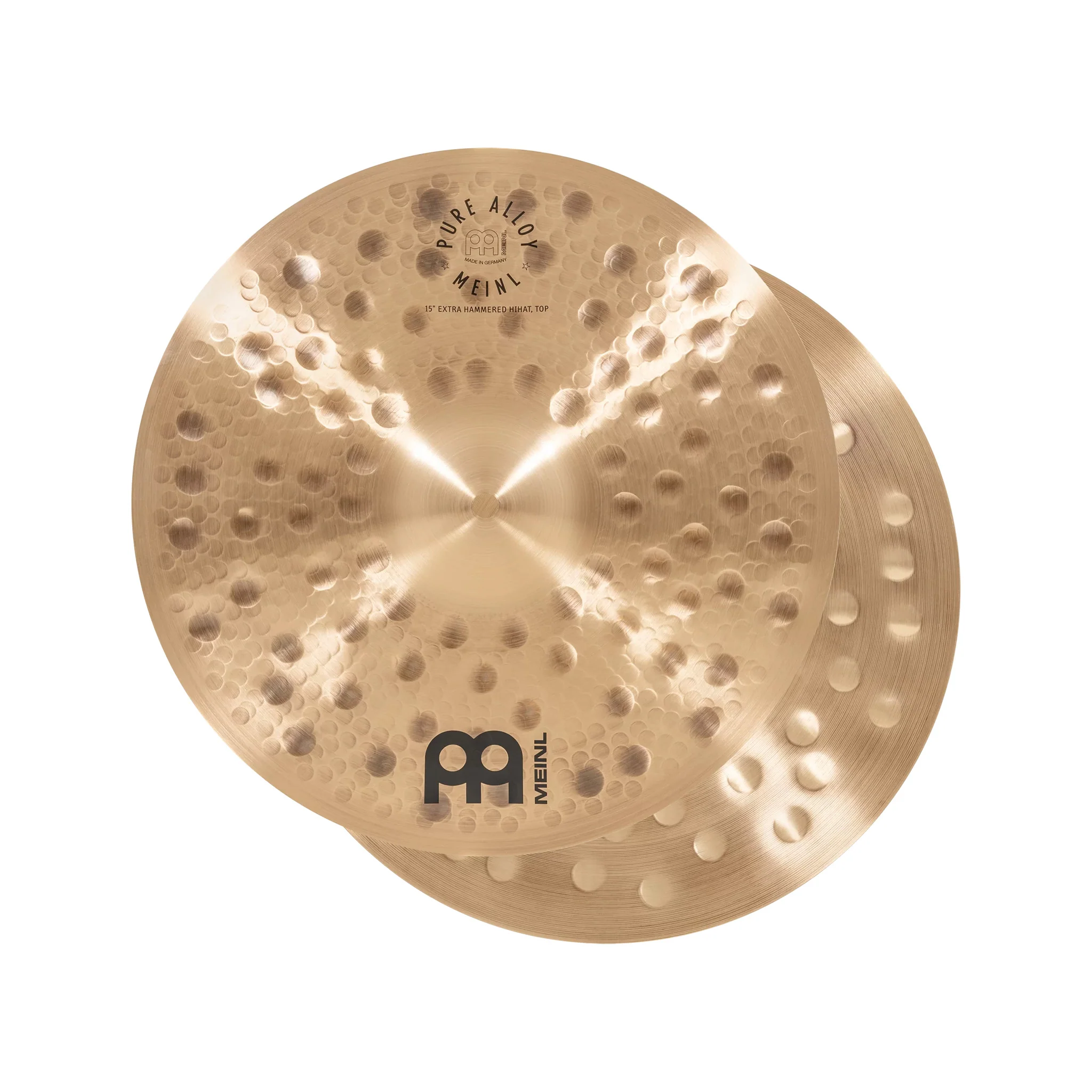 MEINL Cymbals PA15EHH 15inch Pure Alloy Extra Hammered HiHat