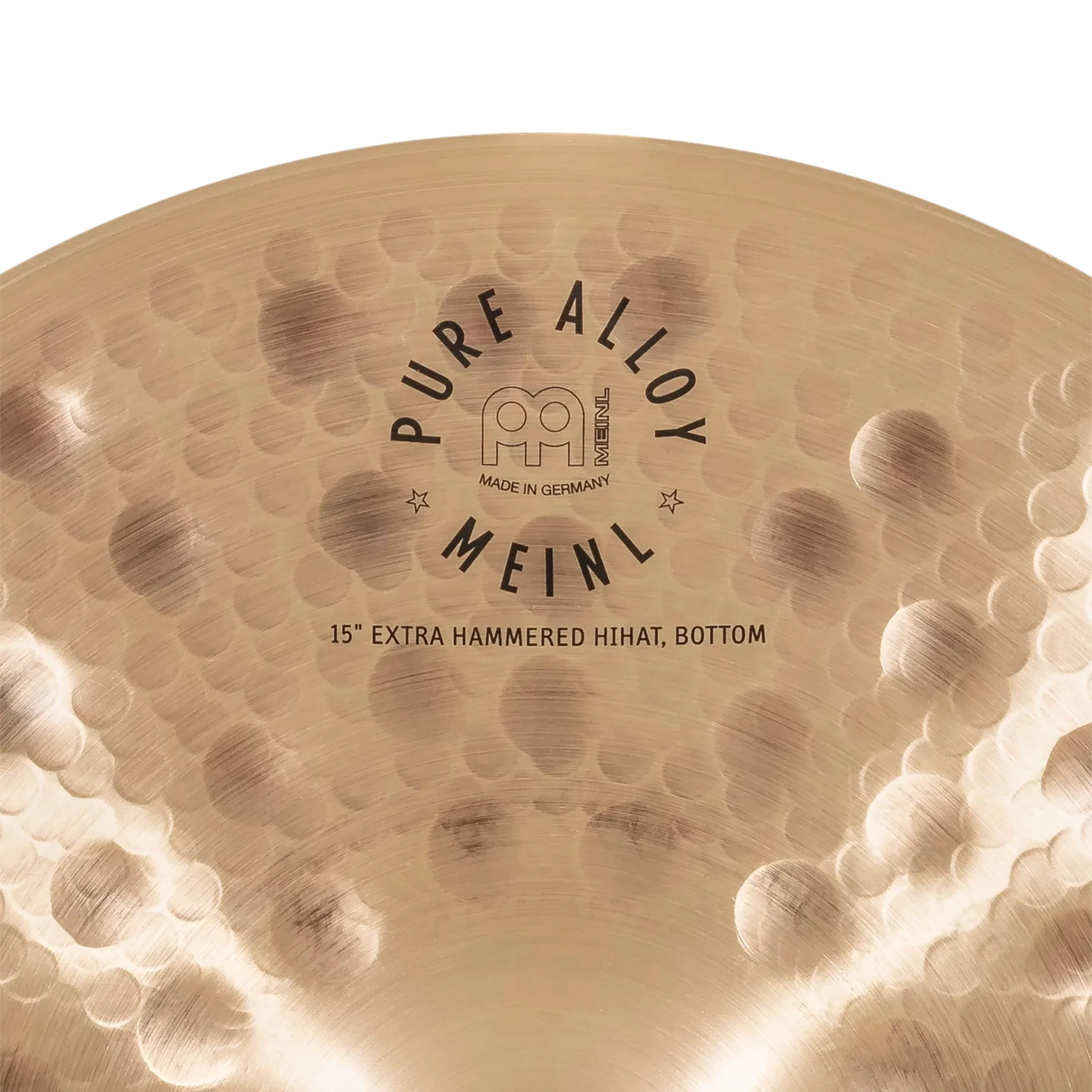 MEINL Cymbals PA15EHH 15inch Pure Alloy Extra Hammered HiHat - Image 10
