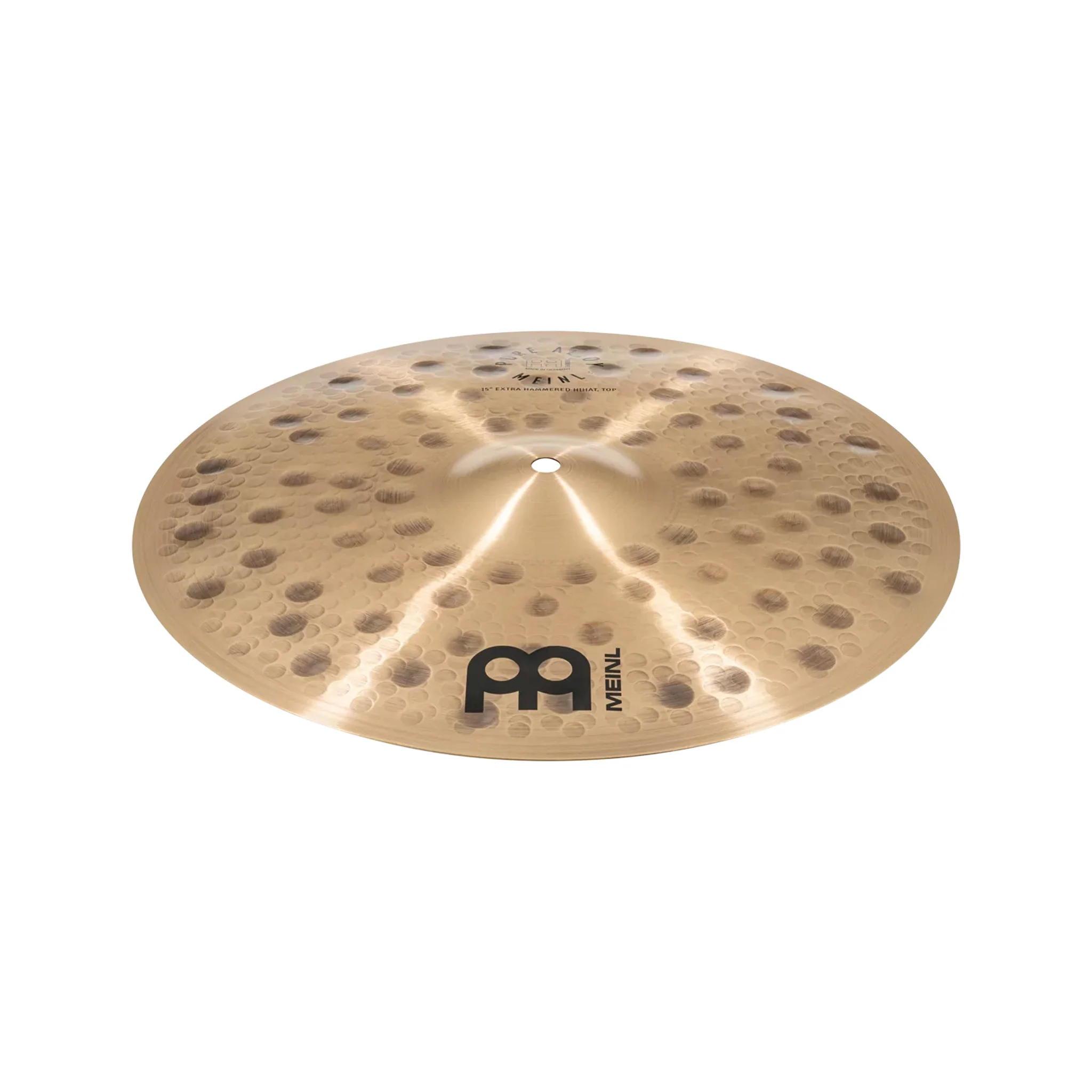 MEINL Cymbals PA15EHH 15inch Pure Alloy Extra Hammered HiHat - Image 2
