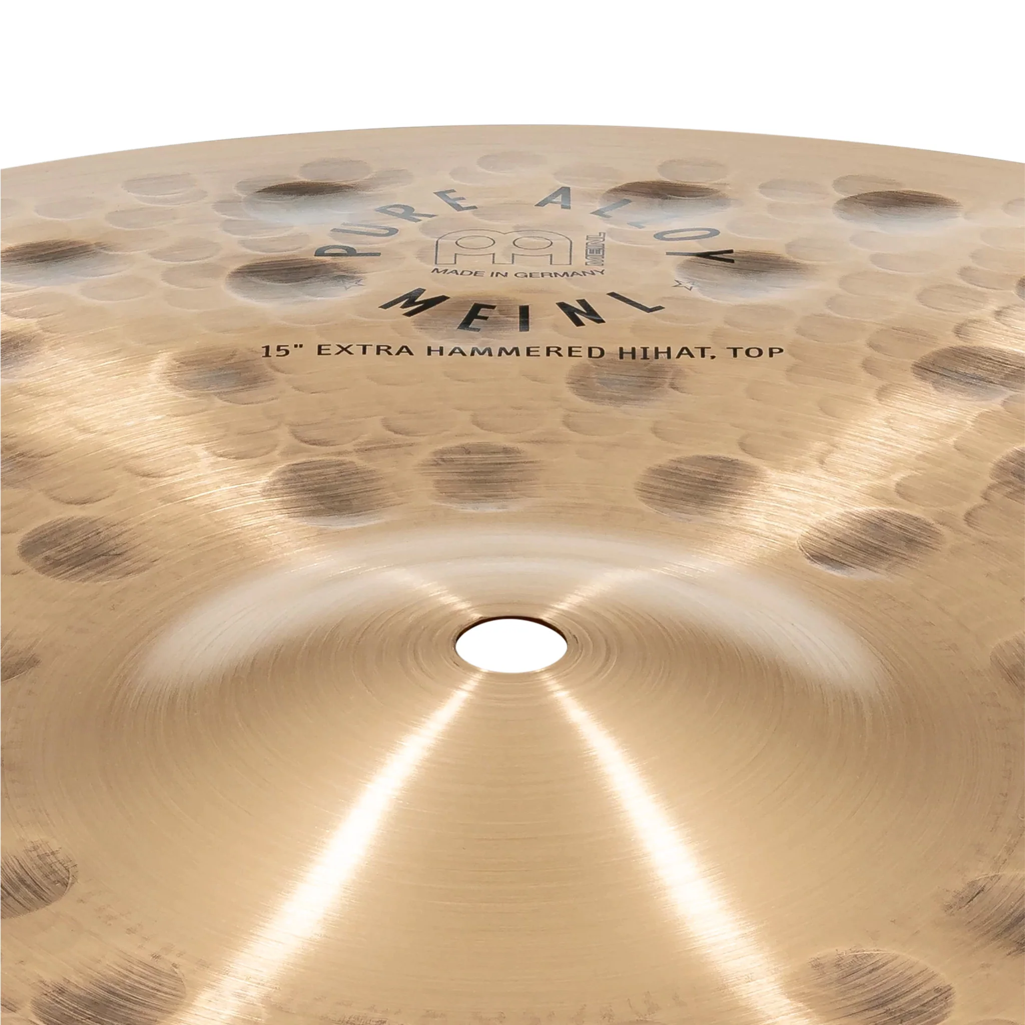 MEINL Cymbals PA15EHH 15inch Pure Alloy Extra Hammered HiHat - Image 3