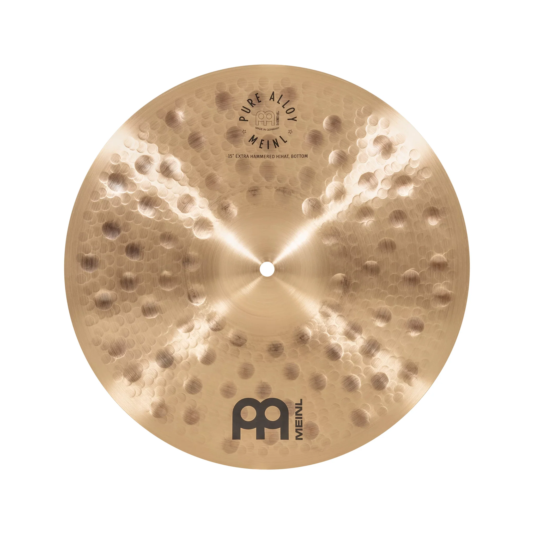 MEINL Cymbals PA15EHH 15inch Pure Alloy Extra Hammered HiHat - Image 8