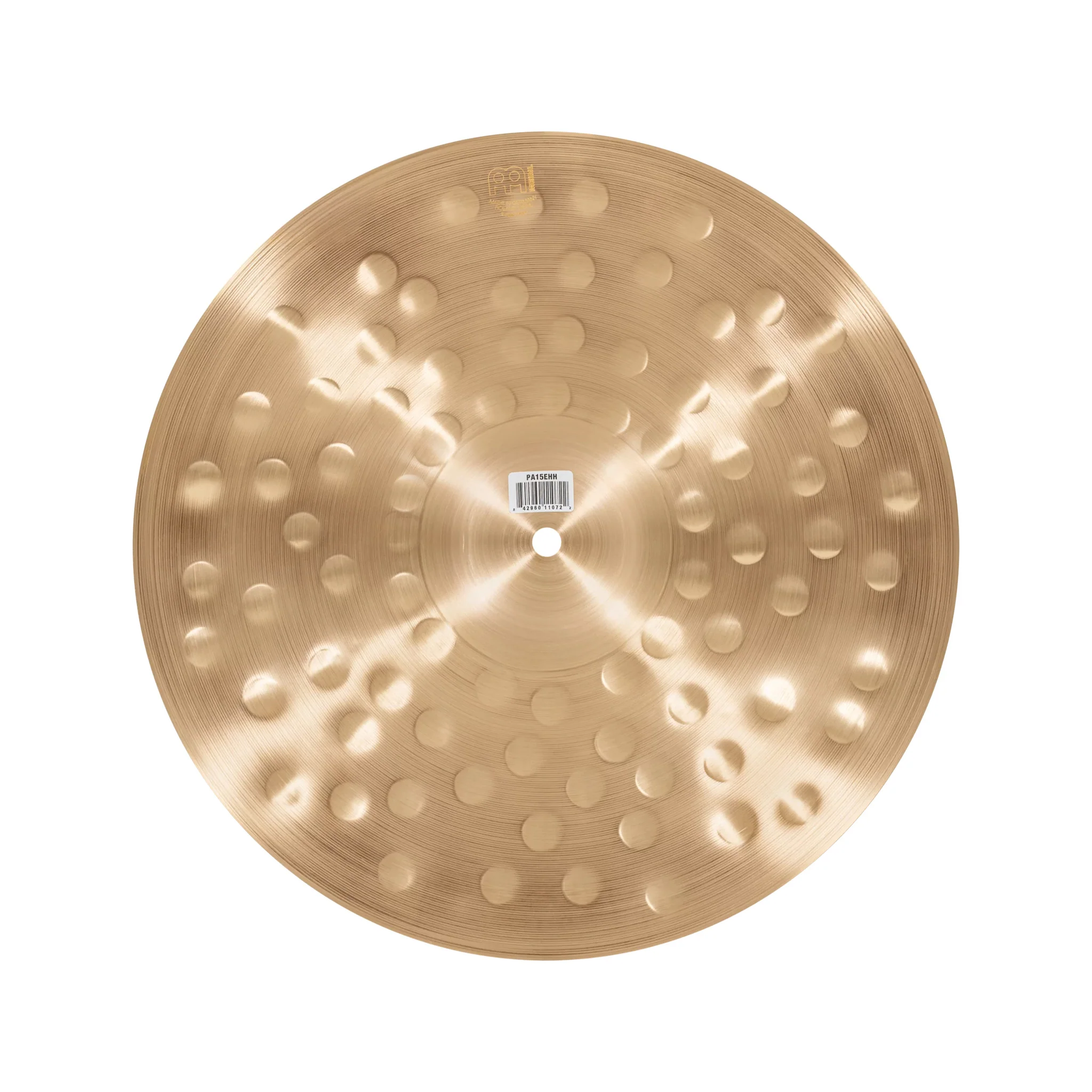 MEINL Cymbals PA15EHH 15inch Pure Alloy Extra Hammered HiHat - Image 9