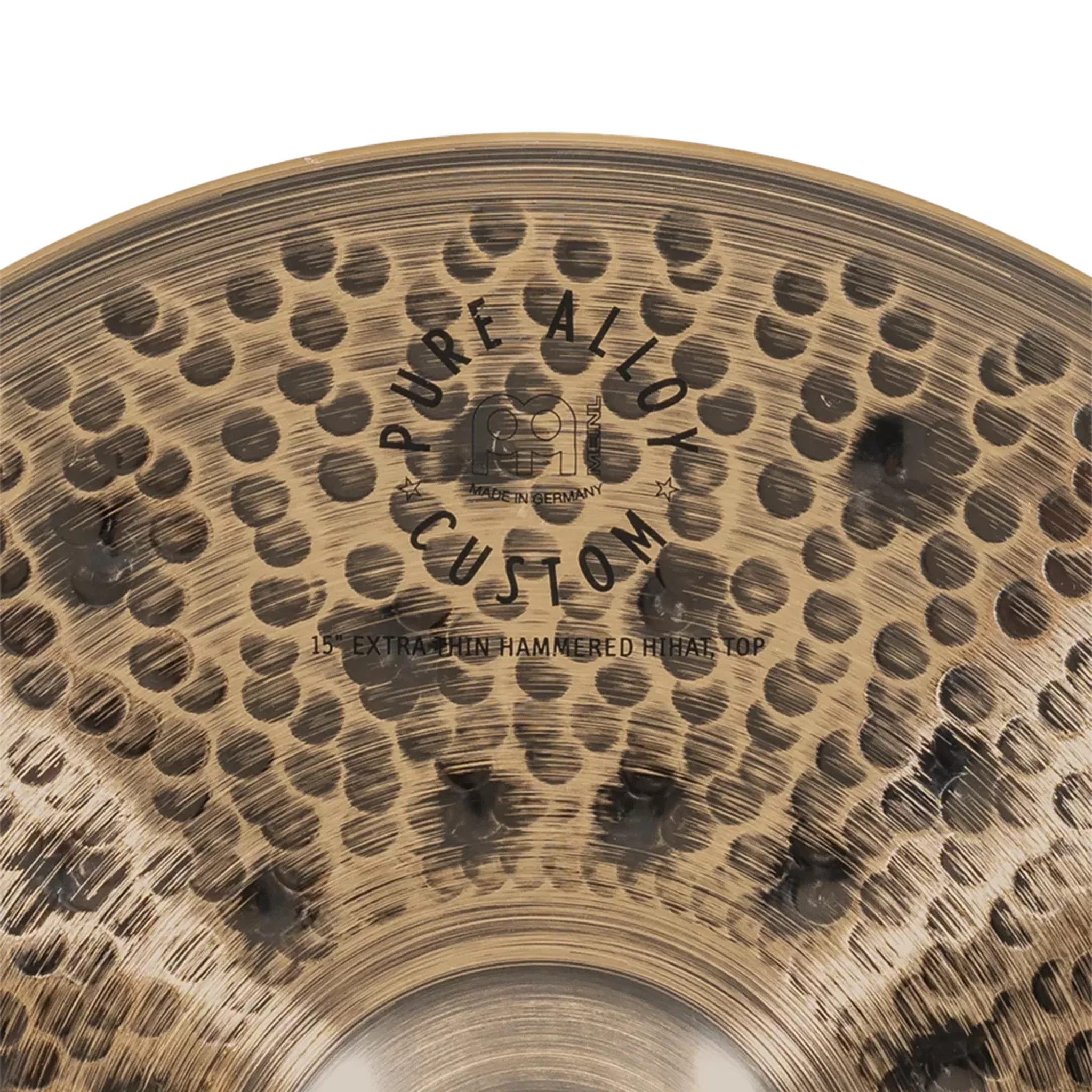 MEINL Cymbals PAC15ETHH 15inch Pure Alloy Custom Extra Thin Hammered HiHat - Image 7