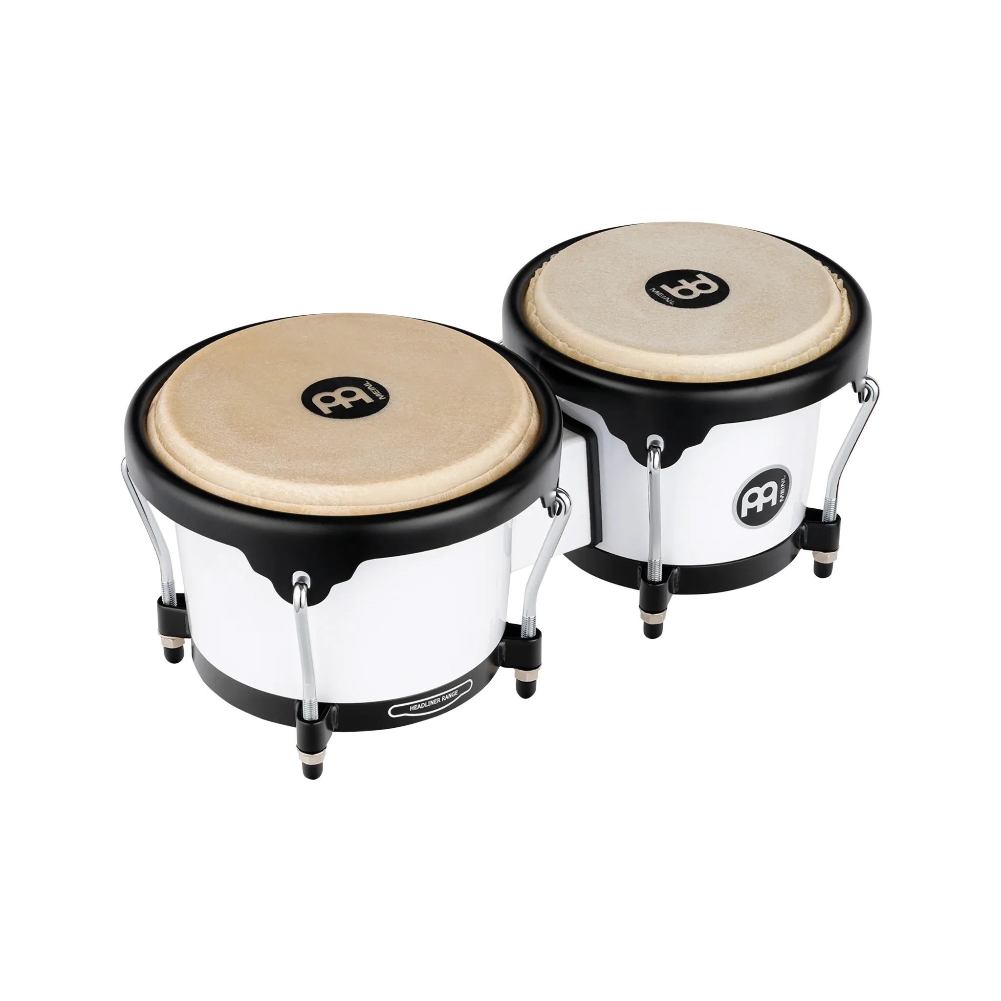 MEINL Percussion HB50WH 6.5inch + 7.5inch Journey Series ABS Bongo, Bright White - Image 2