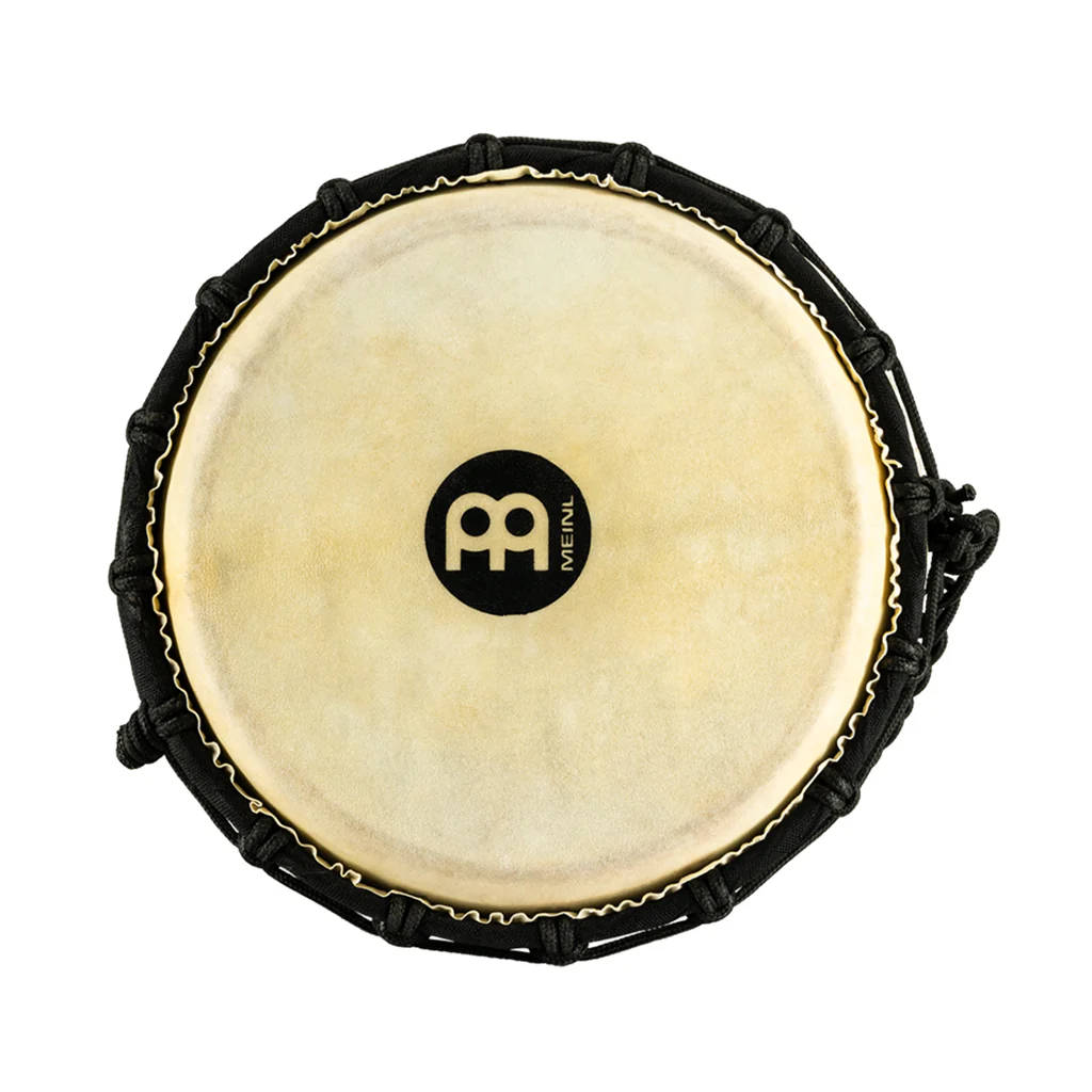 MEINL Percussion HDJ3-S 8inch Rope Tuned Headliner Wood Djembe, Black River Series - Image 5