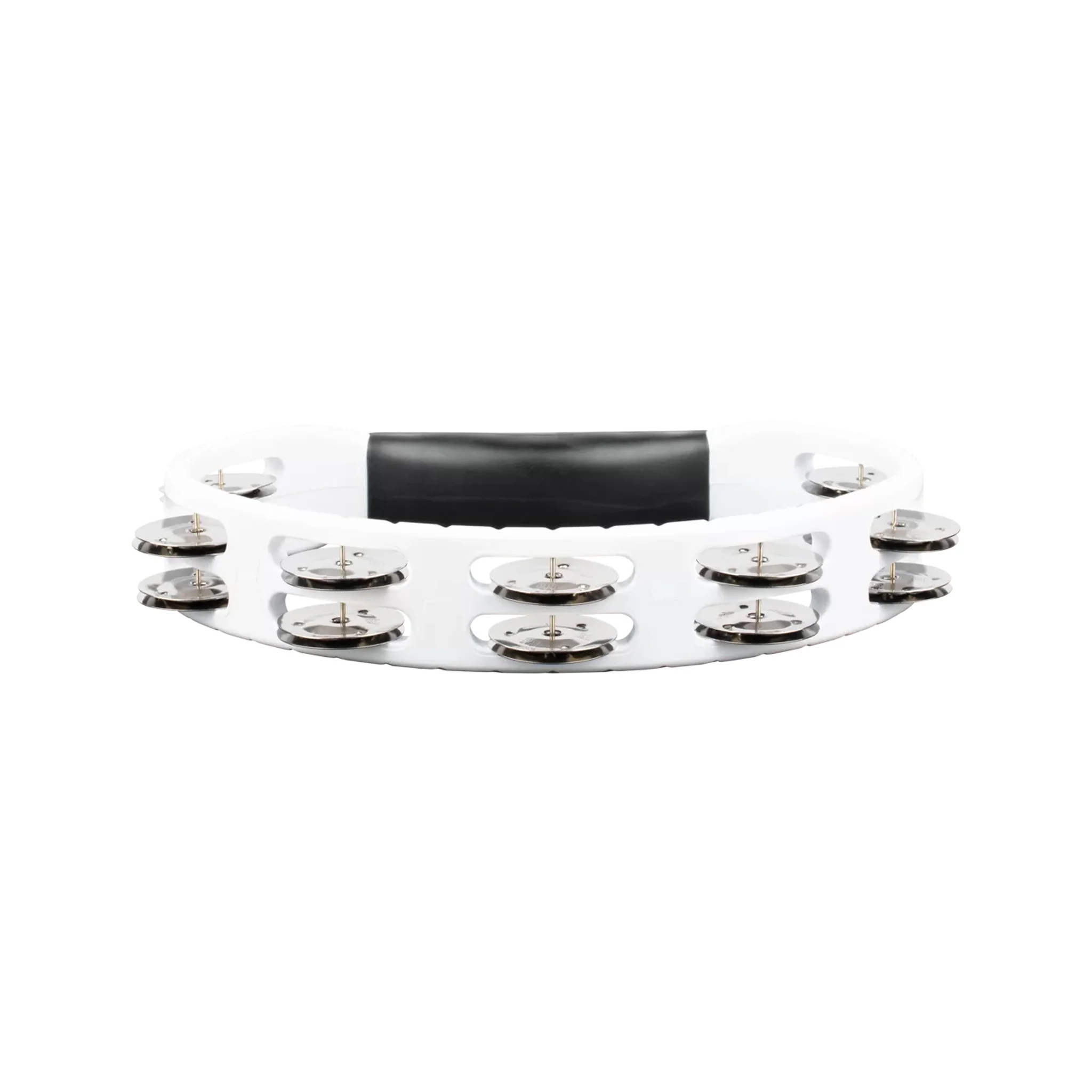 MEINL Percussion HTMT1WH Headliner Series Handheld ABS Tambourine, 2 Rows, White - Image 5