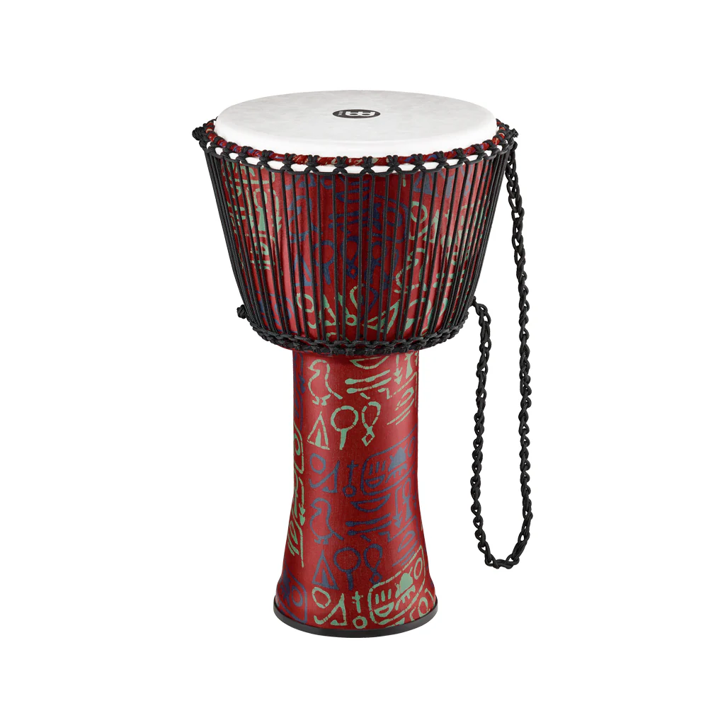 MEINL Percussion PADJ1-XL-F 14inch Rope Tuned Travel Series Djembe, Pharaoh's Script