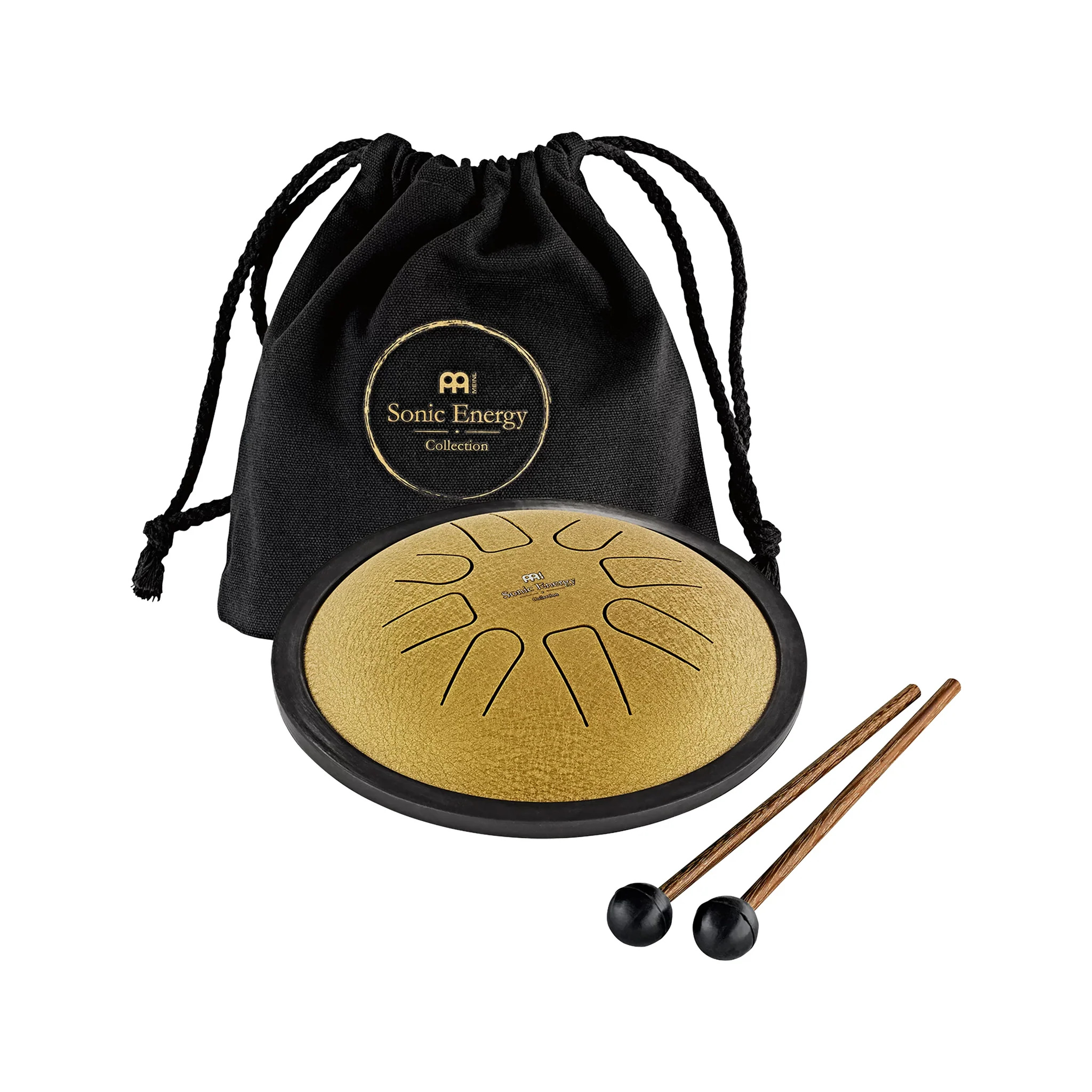 MEINL Sonic Energy SSTD3G 7inch Small Steel Tongue Drum, C Minor(8 Notes), Gold - Image 4