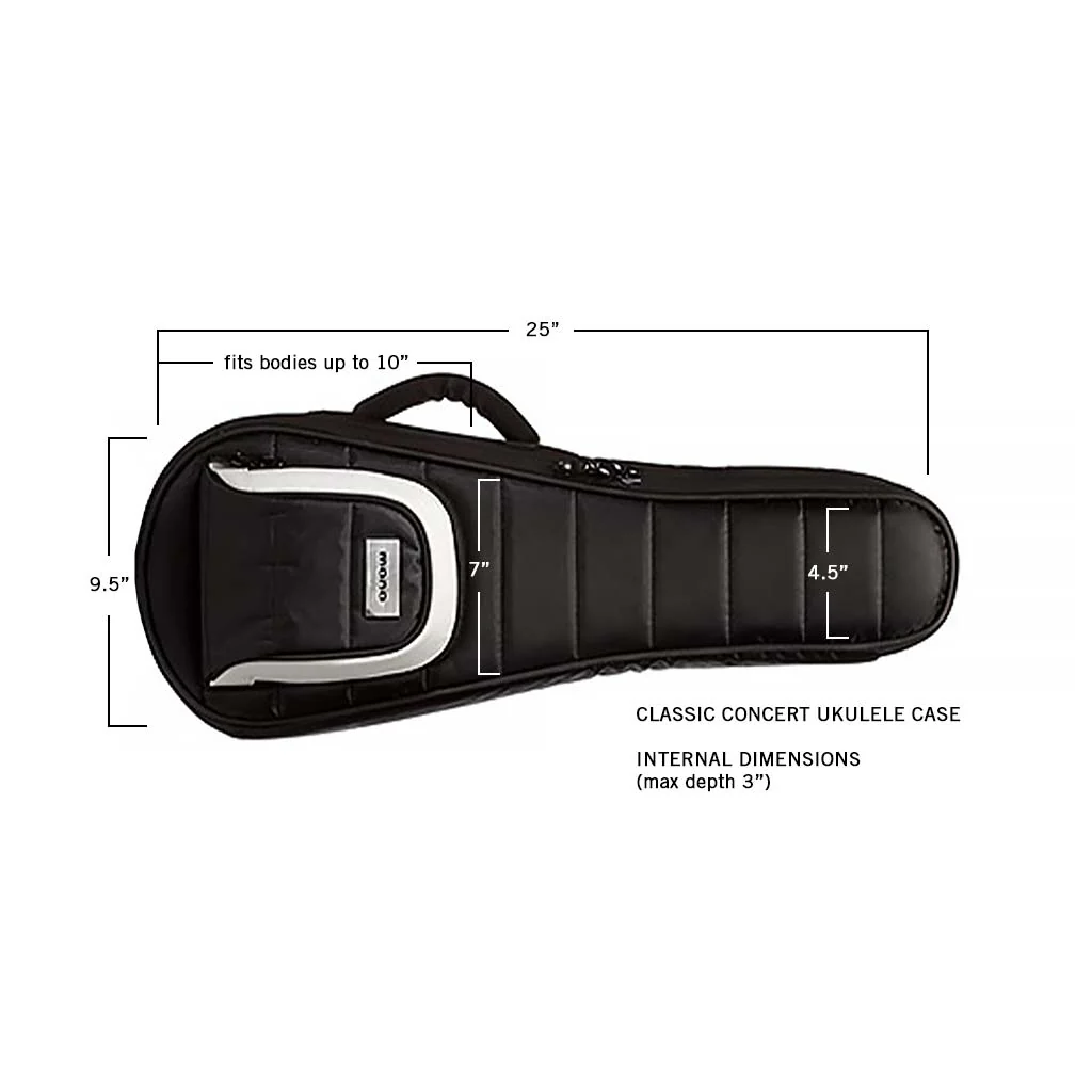 MONO Classic Concert Ukulele Case, Black - Image 6