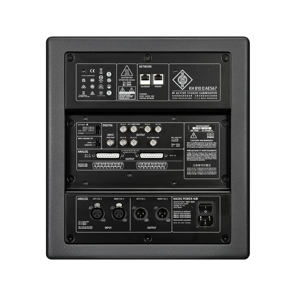 Neumann KH 810 II AES 10 inch Reference Powered Subwoofer - Image 4