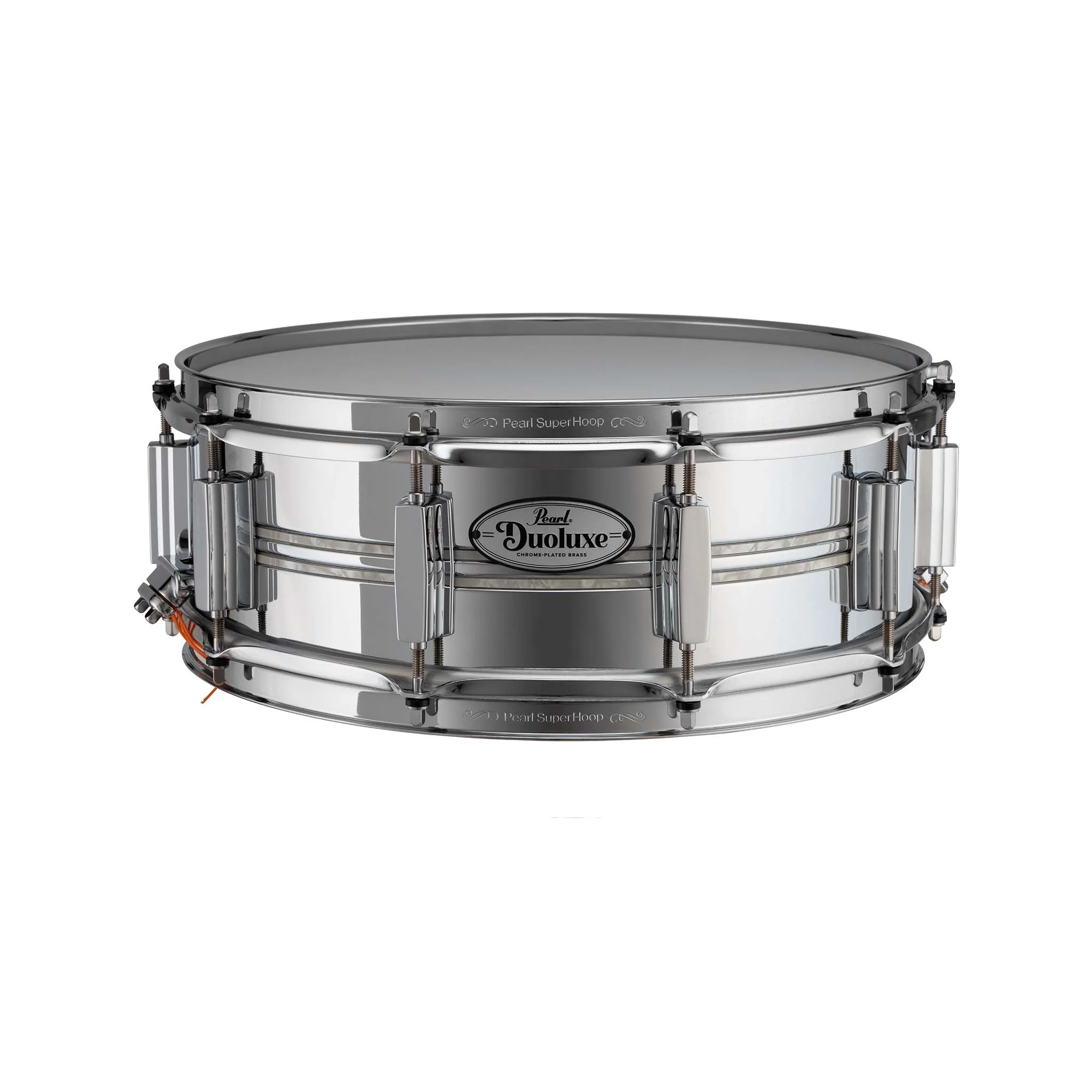 Pearl DUX1450BR #405 14x5inch Duoluxe Jupiter Alloy Chrome/Brass Snare Drum w/Inlay