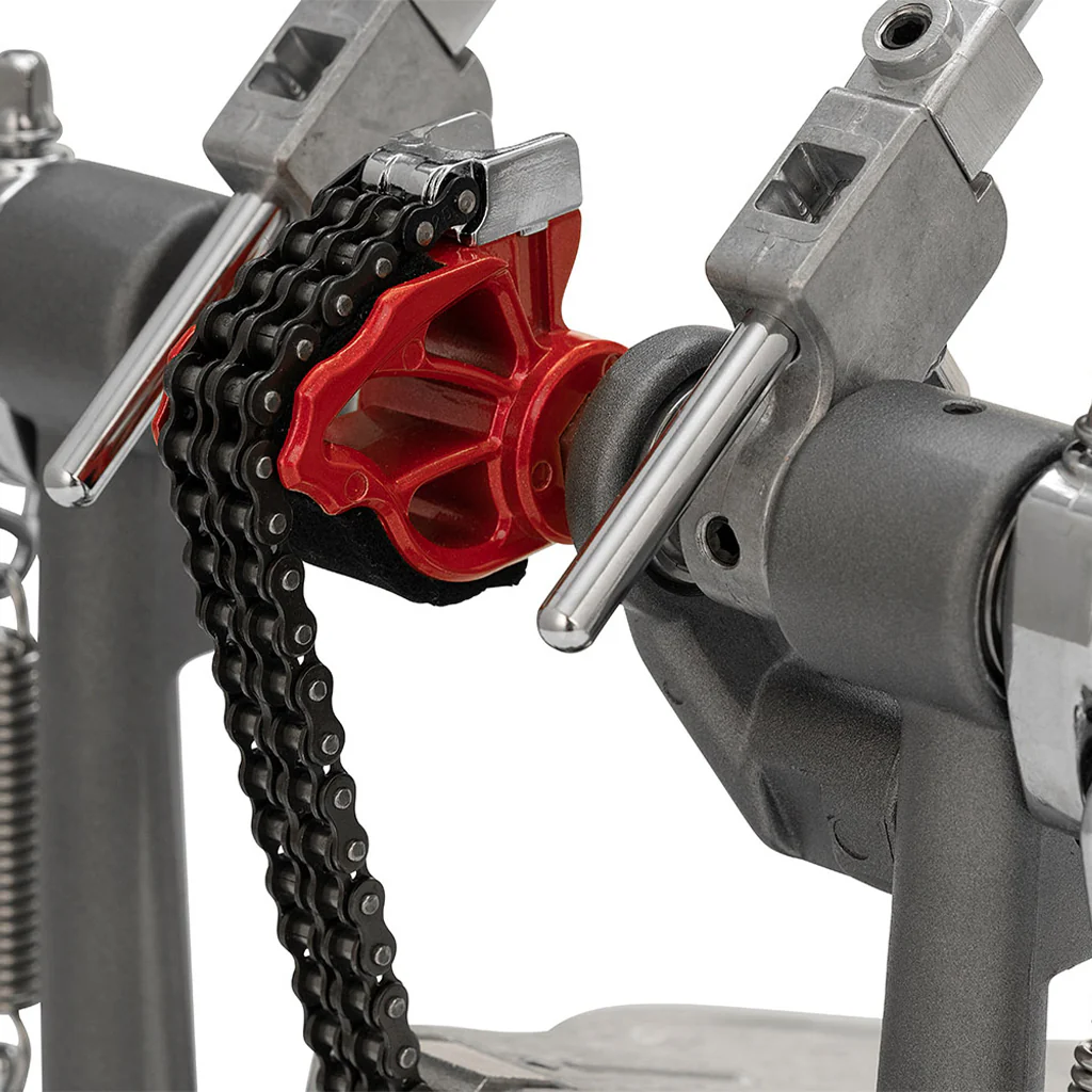 Pearl P-1032R Eliminator Solo Double Pedal, Red Pedal - Image 3