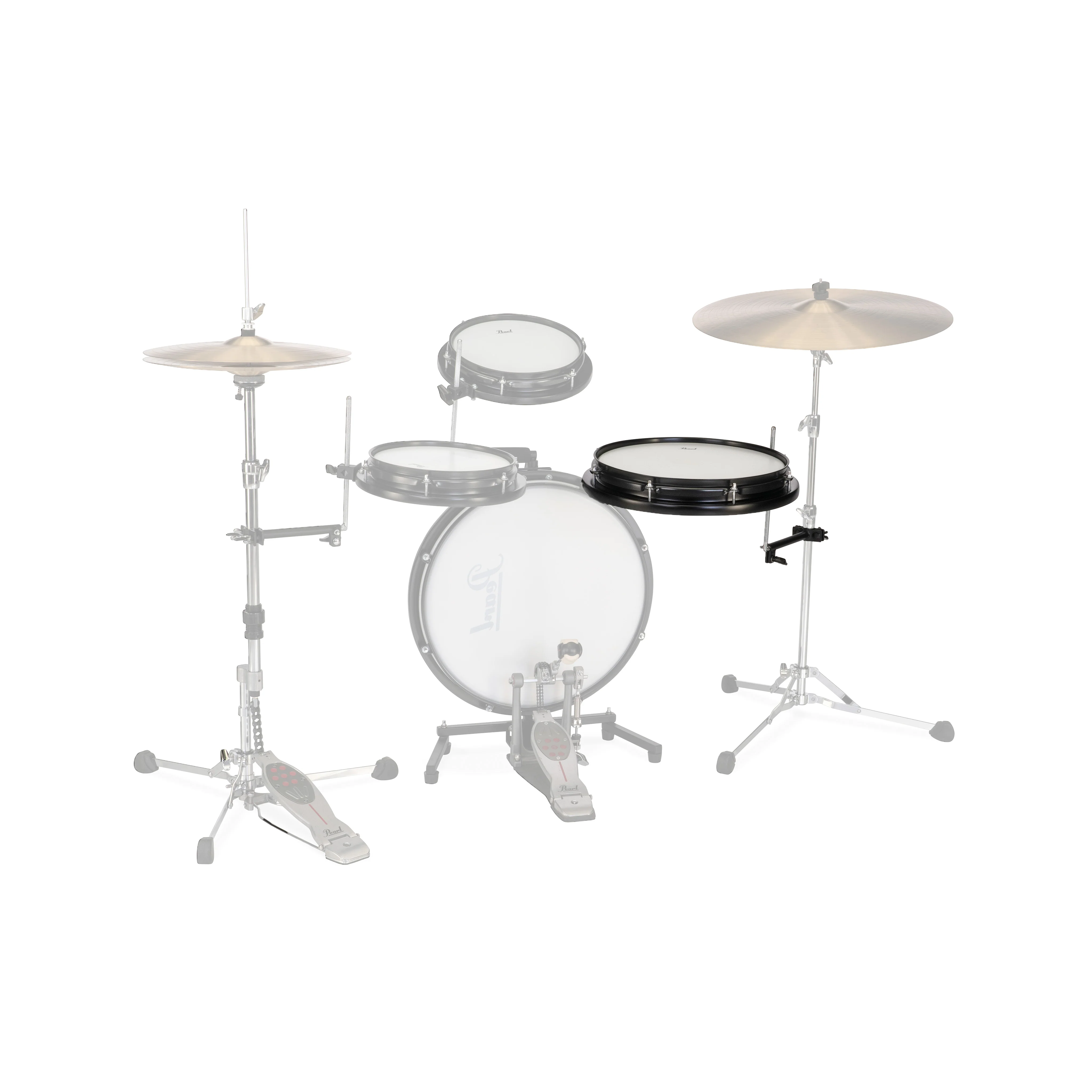 Pearl PCTK-T14P 14inch Add-on Tom w/Bracket For Compact Traveller Kit - Image 2