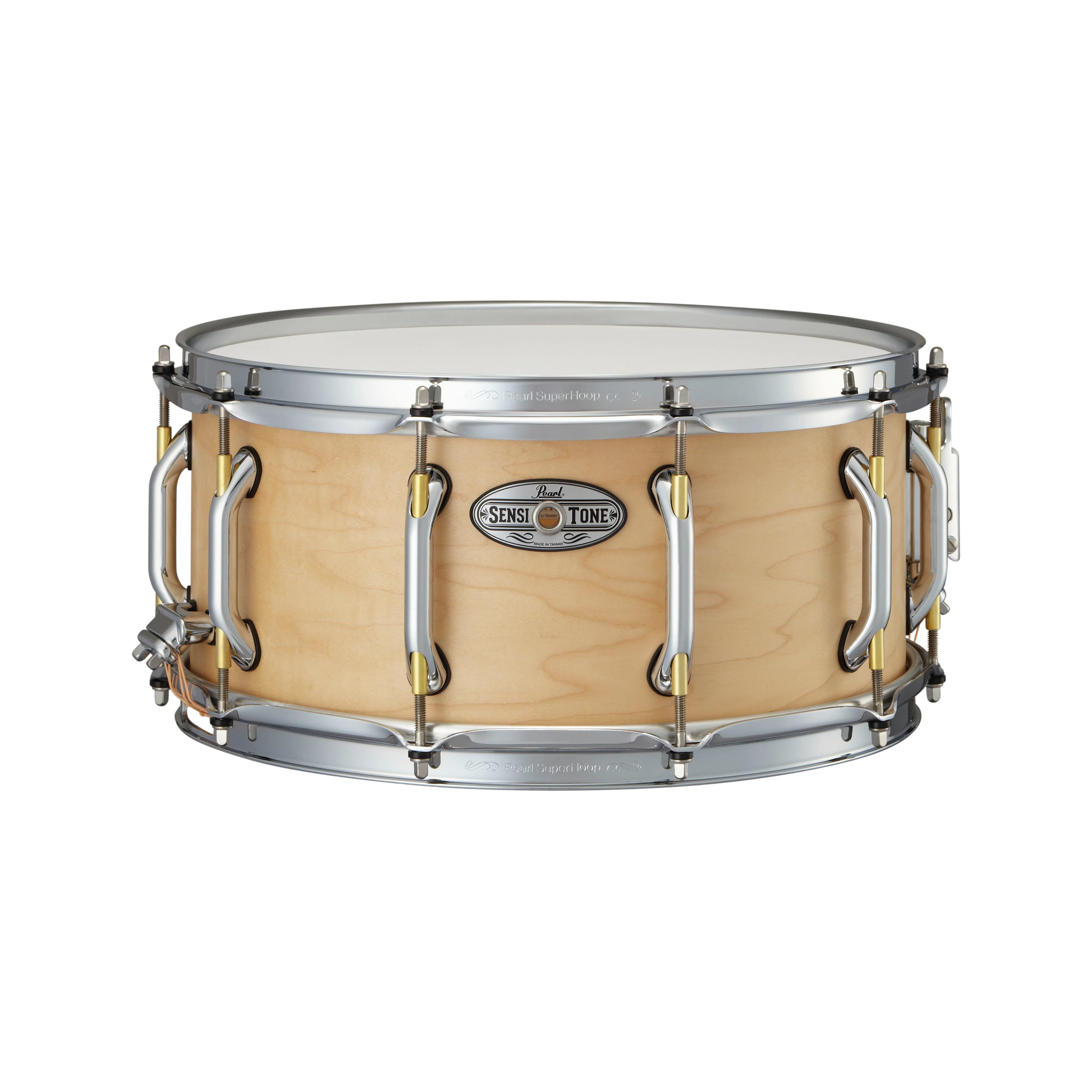 Pearl STA1465MM 14x6.5inch Sensitone Premium Maple Snare Drum, Satin Maple