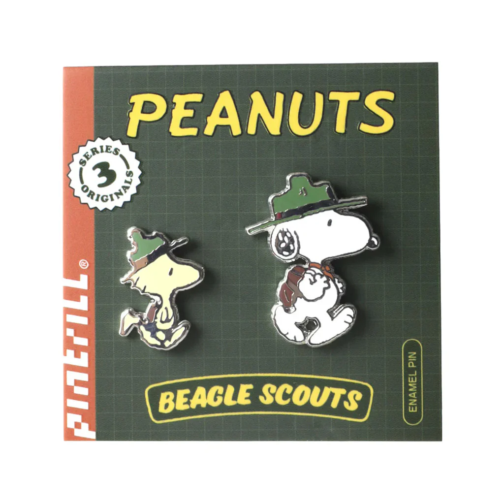 Pintrill Snoopy & Woodstock Beagle Scouts Pin Set - Image 2