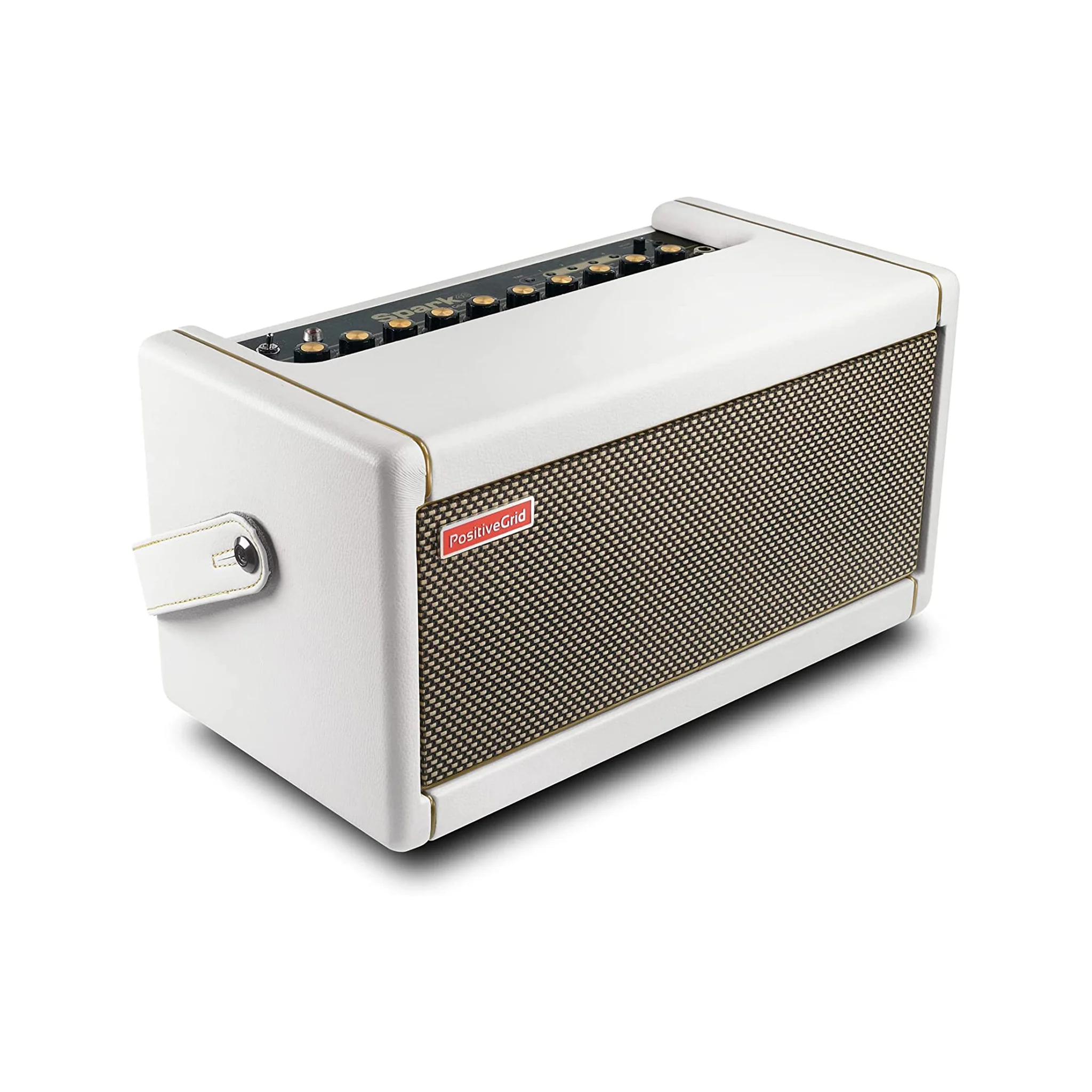 Positive Grid Spark Smart Guitar Amplifier, Pearl White - Image 3