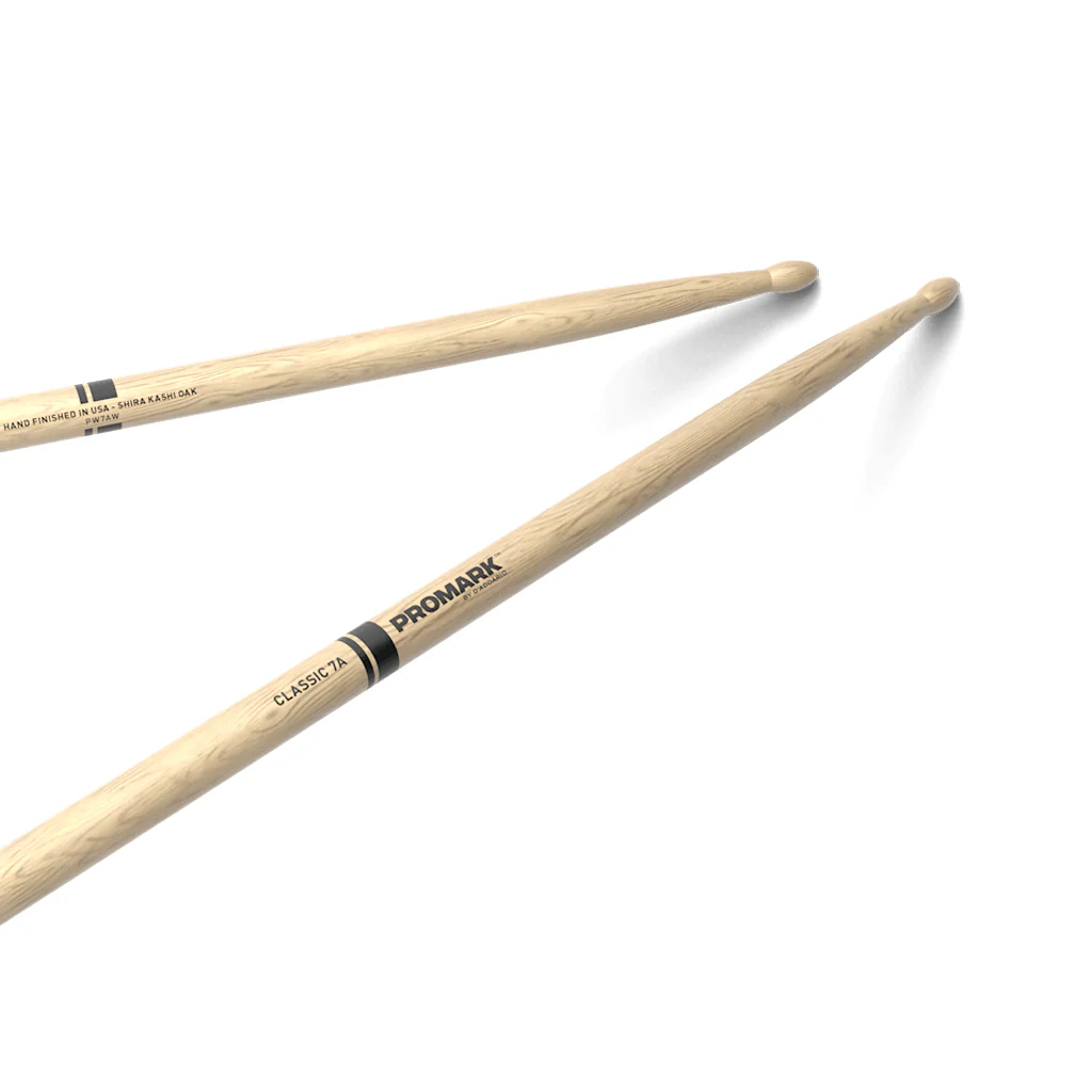 Promark PW7AW Shira Kashi Oak 7A Drumsticks, Wood Tip - Image 4
