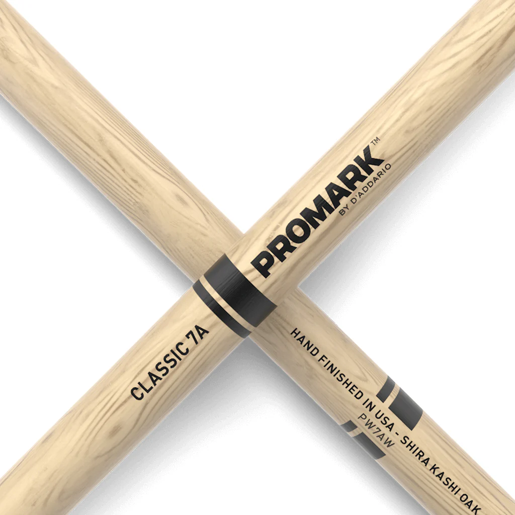 Promark PW7AW Shira Kashi Oak 7A Drumsticks, Wood Tip - Image 5