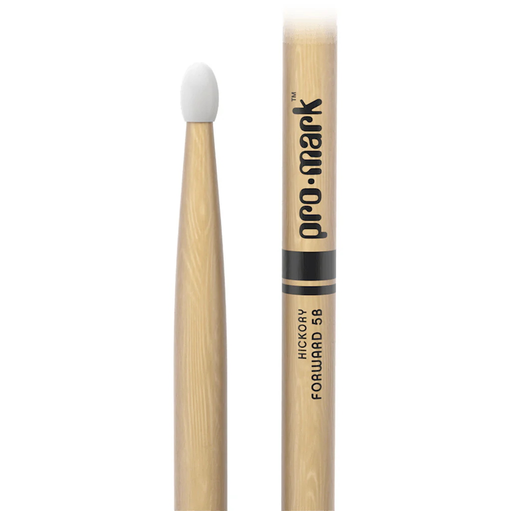 Promark TX5BN Hickory 5B Drumsticks, Nylon Tip - Image 3